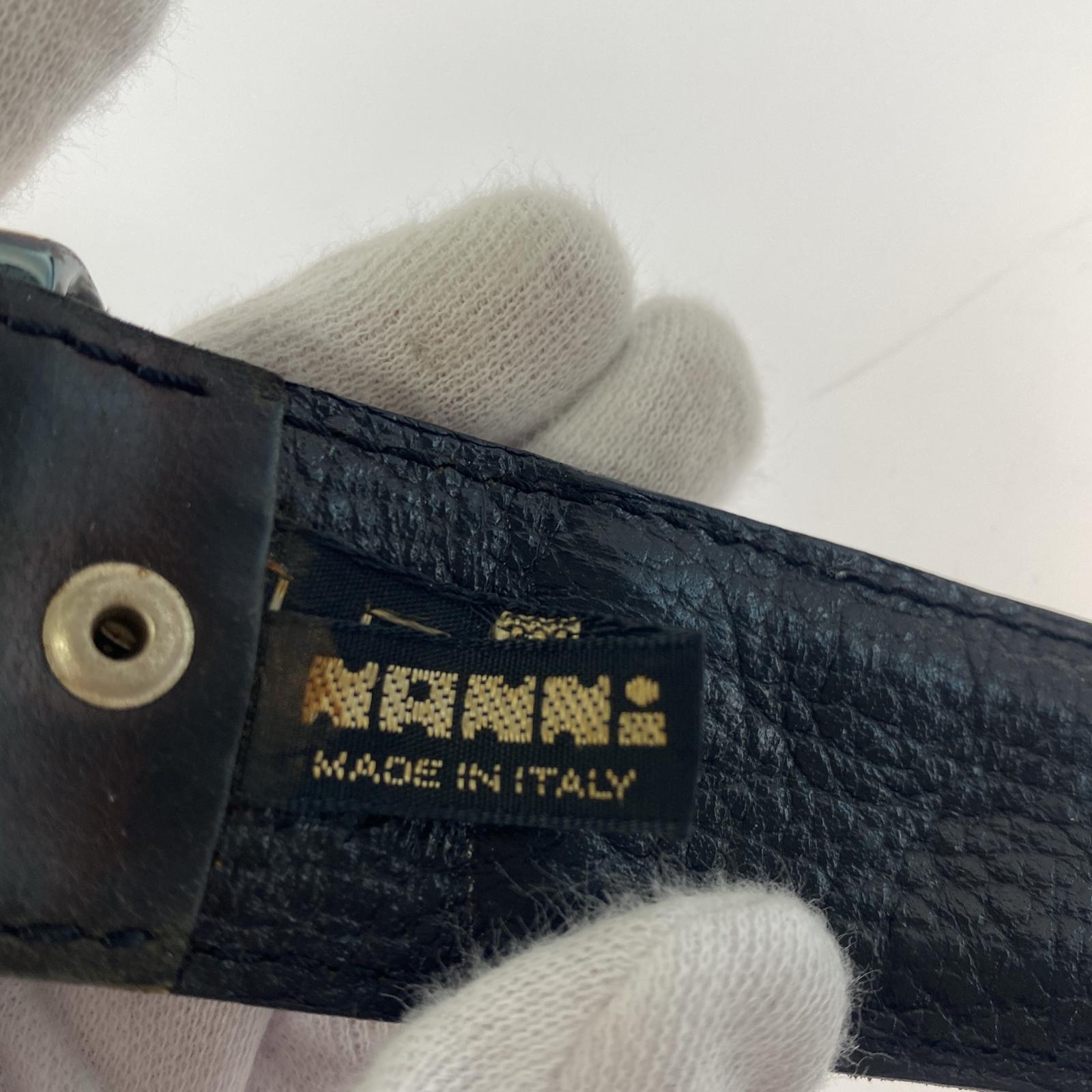 その他アクセサリー NANNI ナンニ MADE IN ITALY チェーン&レザーベルト (32/80) ブラック ブラック