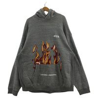 その他トップス TENDER PERSON FLAME PATTERN HOODIE グレー