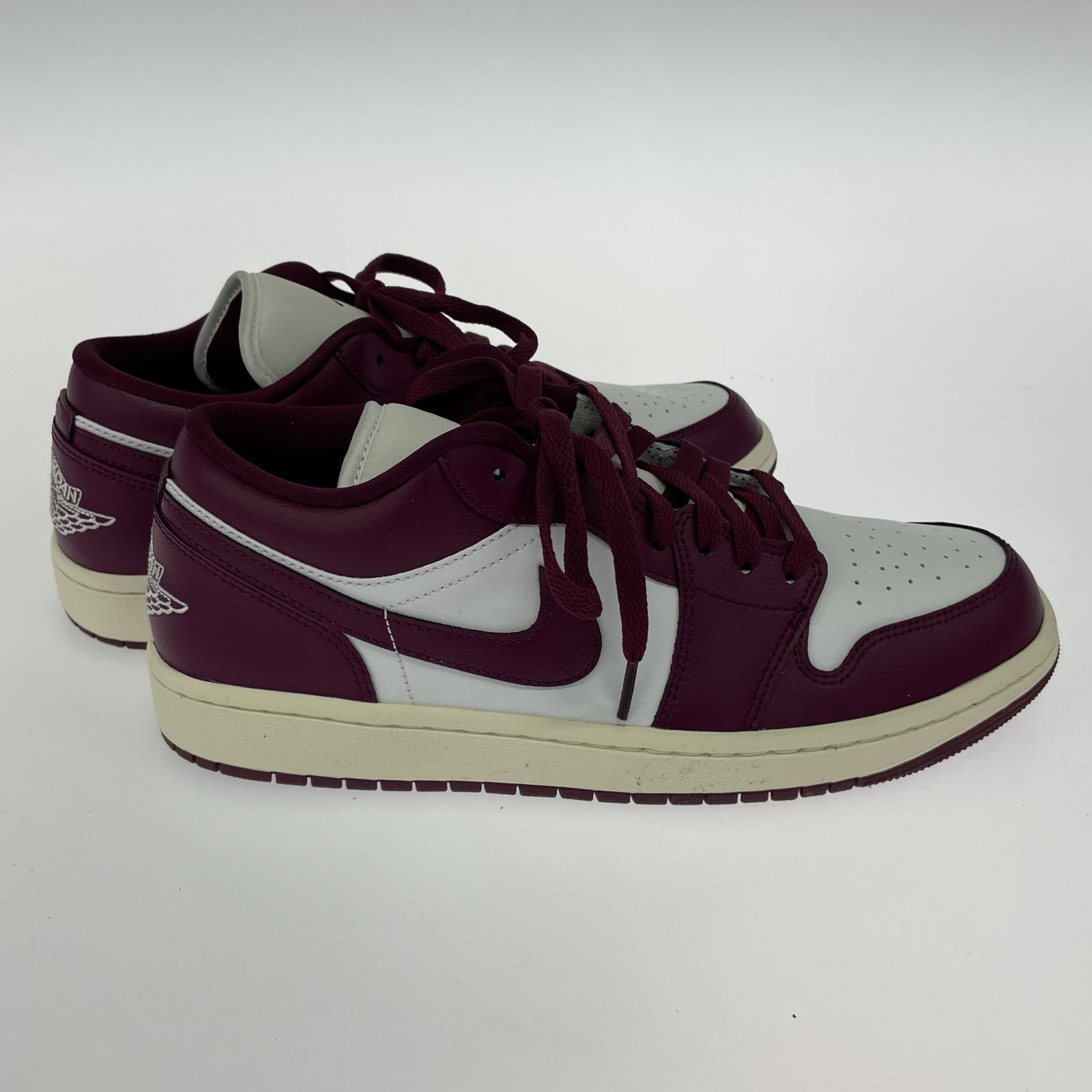 スニーカー NIKE Air Jordan 1 Low White/Purple 27.5cm 27.5cm (US9 1/2 UK9 EU45)