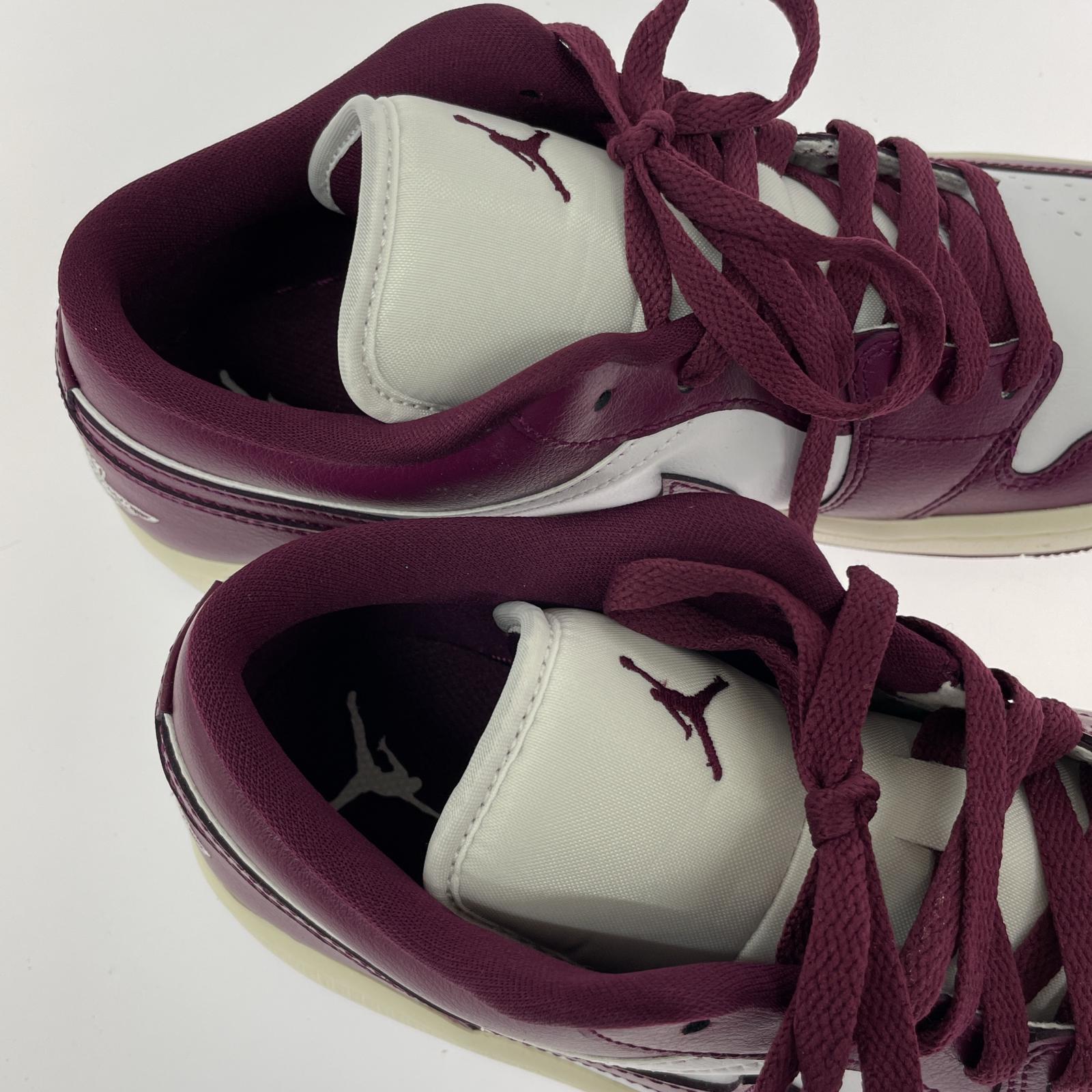 スニーカー NIKE Air Jordan 1 Low White/Purple 27.5cm 27.5cm (US9 1/2 UK9 EU45)