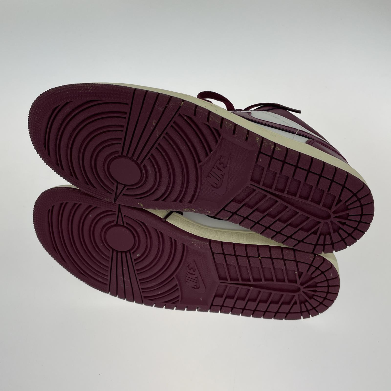 スニーカー NIKE Air Jordan 1 Low White/Purple 27.5cm 27.5cm (US9 1/2 UK9 EU45)