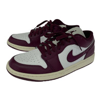 スニーカー NIKE Air Jordan 1 Low White/Purple 27.5cm 27.5cm (US9 1/2 UK9 EU45)
