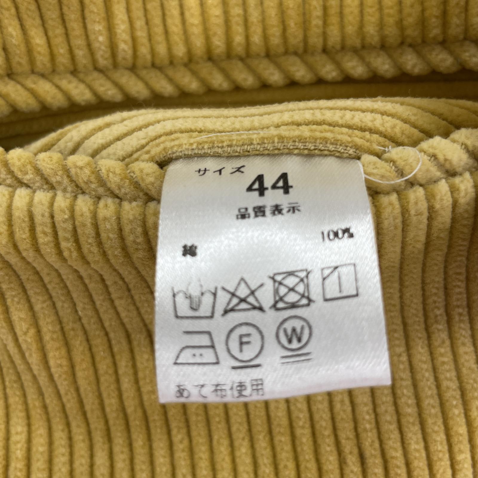 その他ボトムス NEAT 24AW Heavy Corduroy Wide Type 1 コーデュロイパンツ 44 ベージュ 44 イエロー