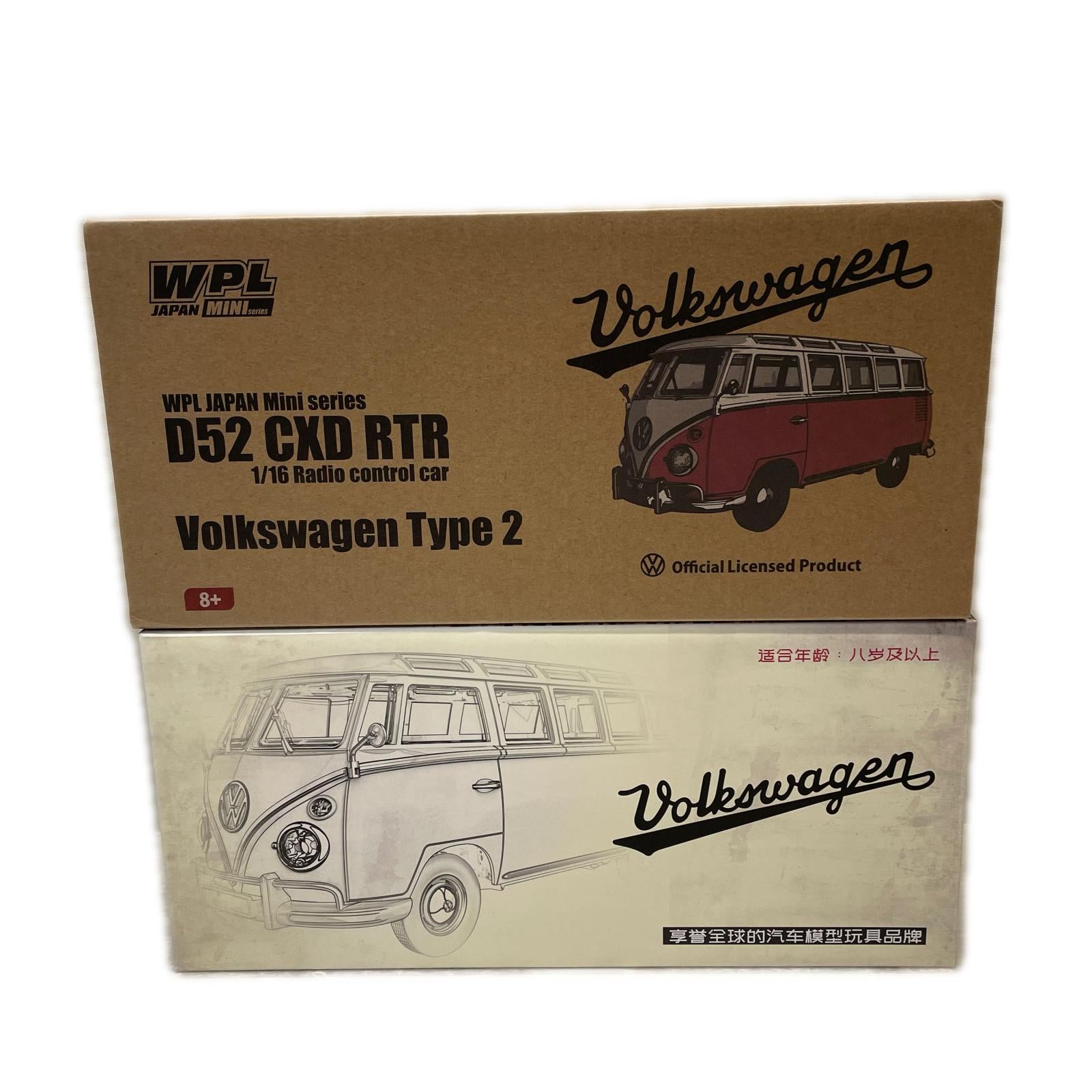 WPL JAPAN MINI D52 CXD RTR 1/16 RC Volkswagen Type2 ワーゲンバス ラジコン