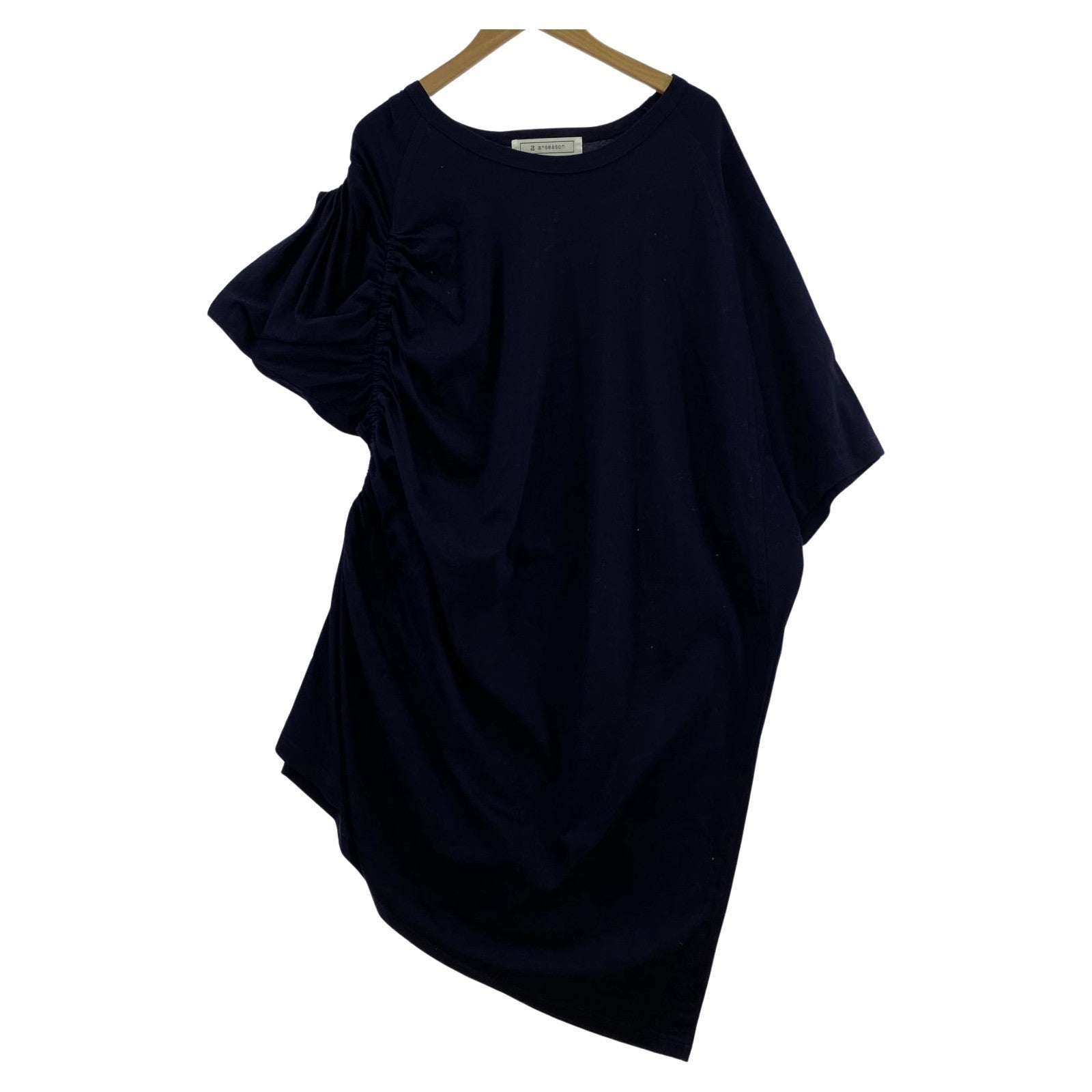 ワンピース ANREALAGE ANSEASON ワンピース 紺 ネイビー