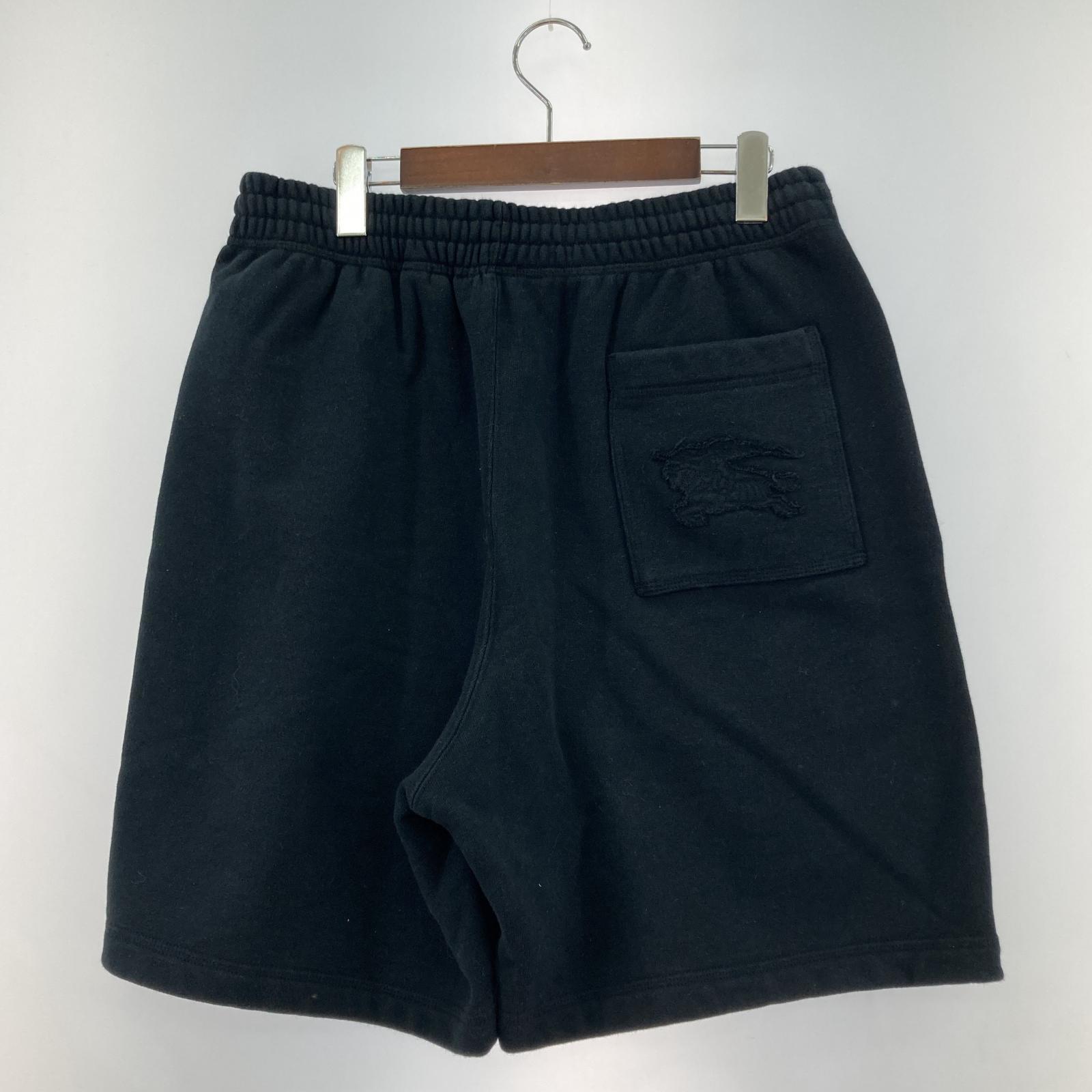 その他ボトムス BURBERRY スウェットハーフパンツ (M) 黒 M ブラック