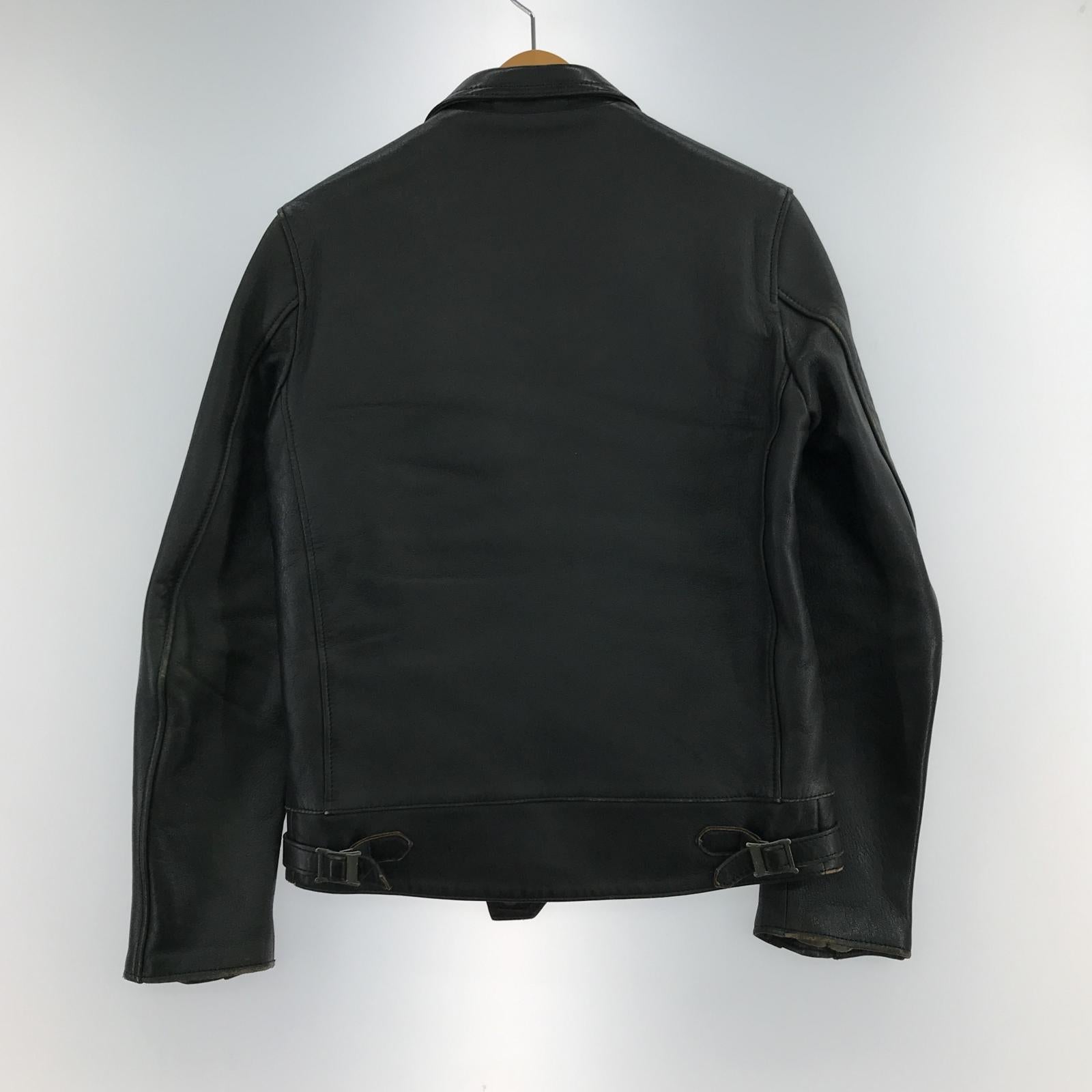 その他アウター Addict Clothes AD-01 茶芯 シープスキン センタージップレザージャケット 36 黒 ブラック