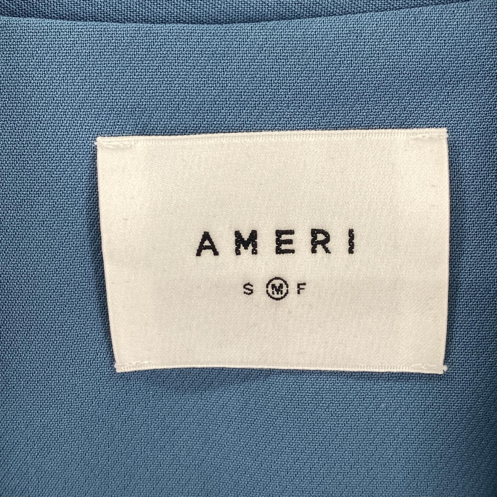 その他トップス AMERI OTONA WRAP VEST M M ブルー
