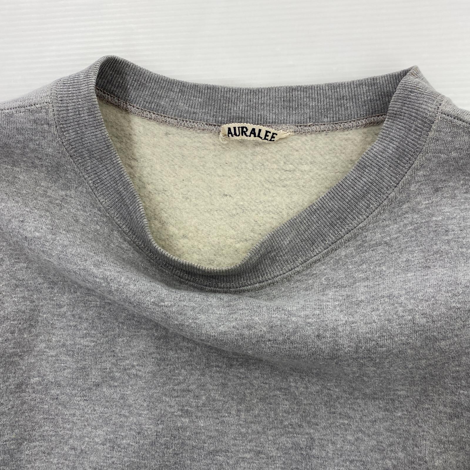 その他トップス AURALEE クルーネックスウェット グレー
