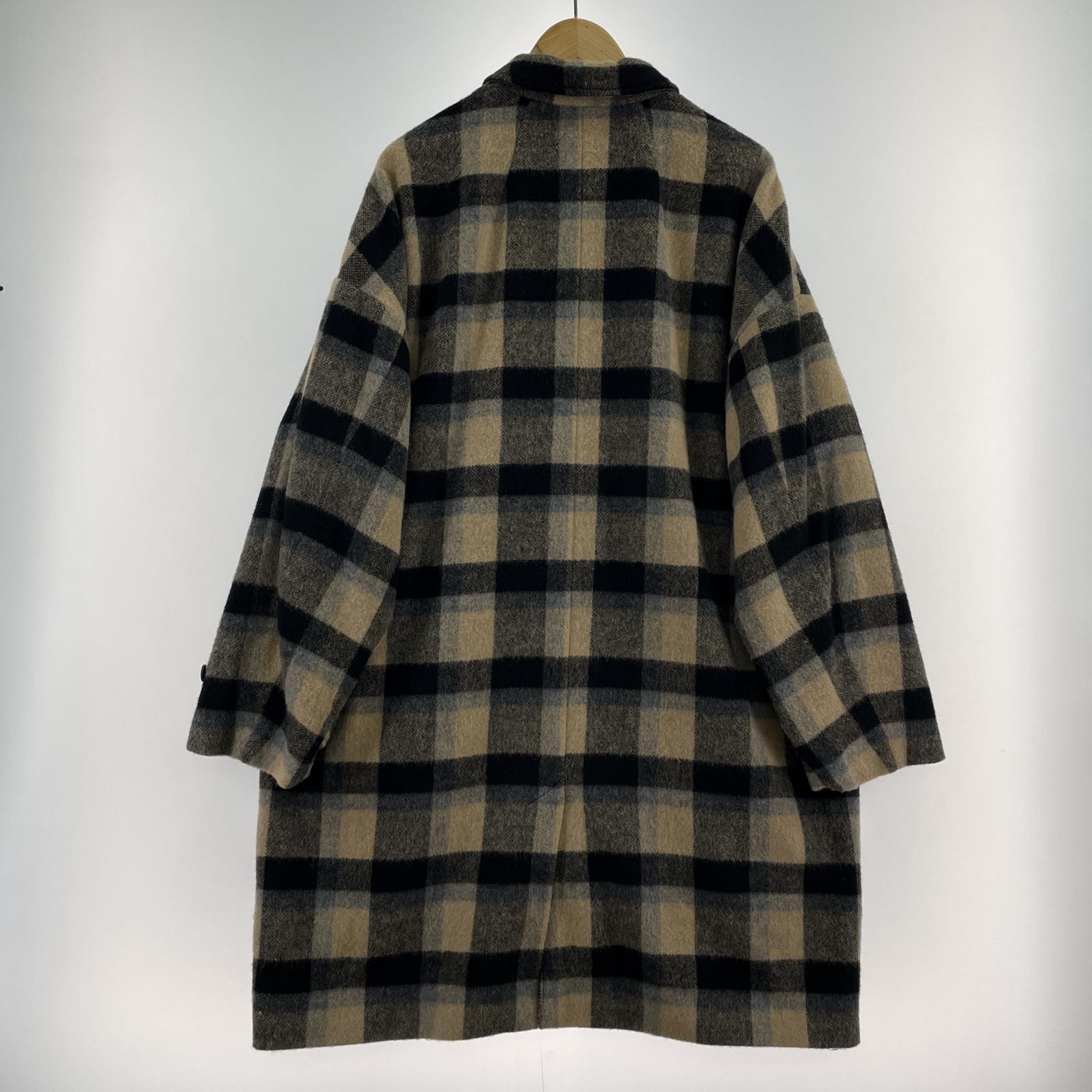 その他アウター MSML WOOL CHECK COAT L