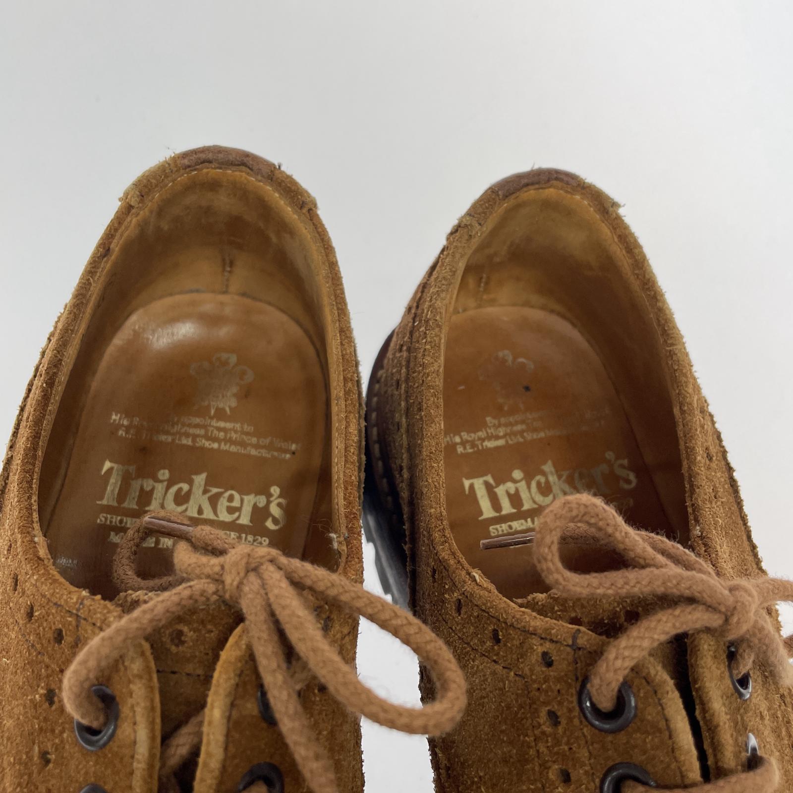 ブーツ Tricker's/ウイングチップローファー ブラウン
