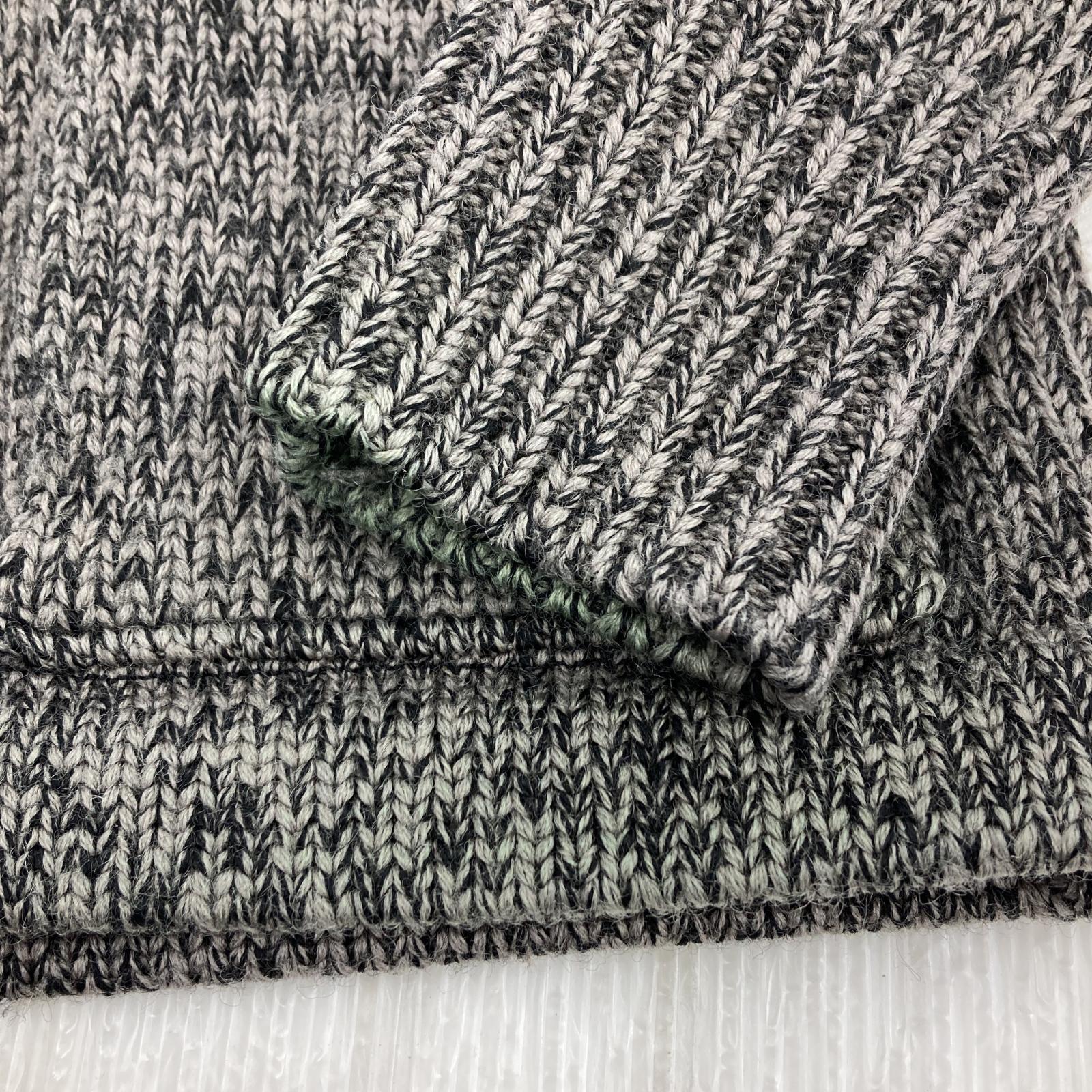 その他アウター CUSHMAN ALL WOOL ショールカラーカーディカ グレー
