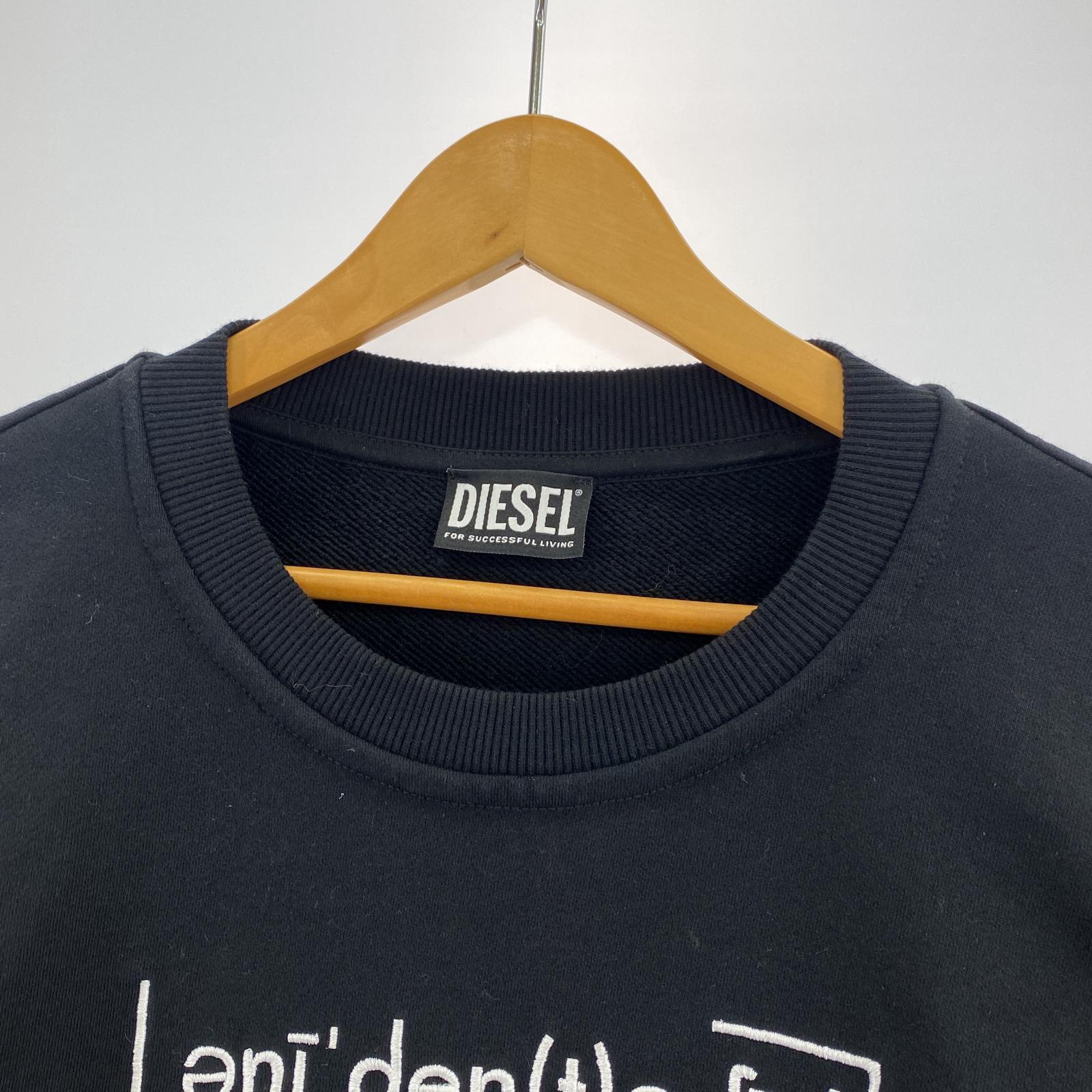 その他トップス DIESEL 七分袖スウェット ブラック ブラック