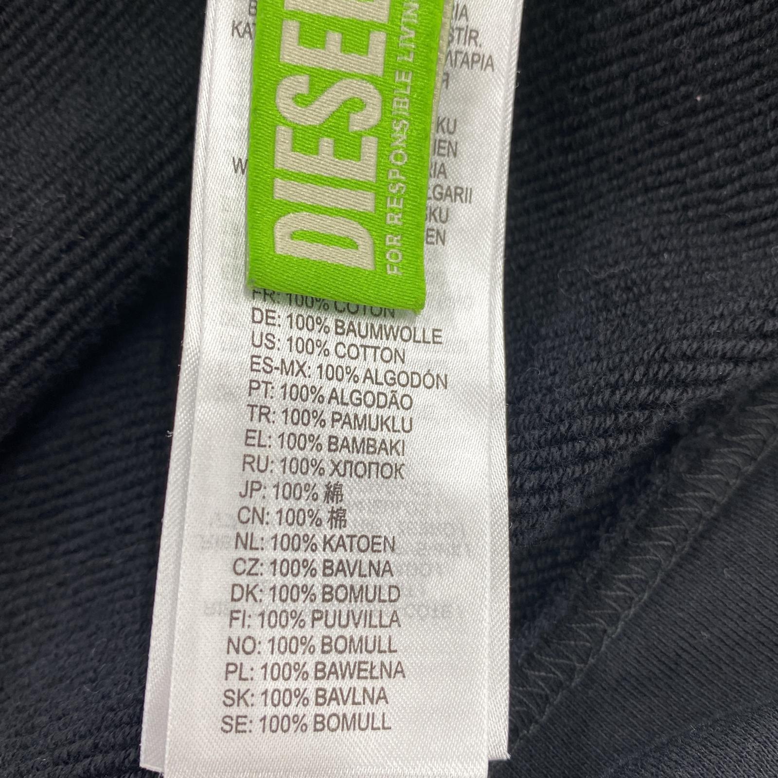 その他トップス DIESEL 七分袖スウェット ブラック ブラック