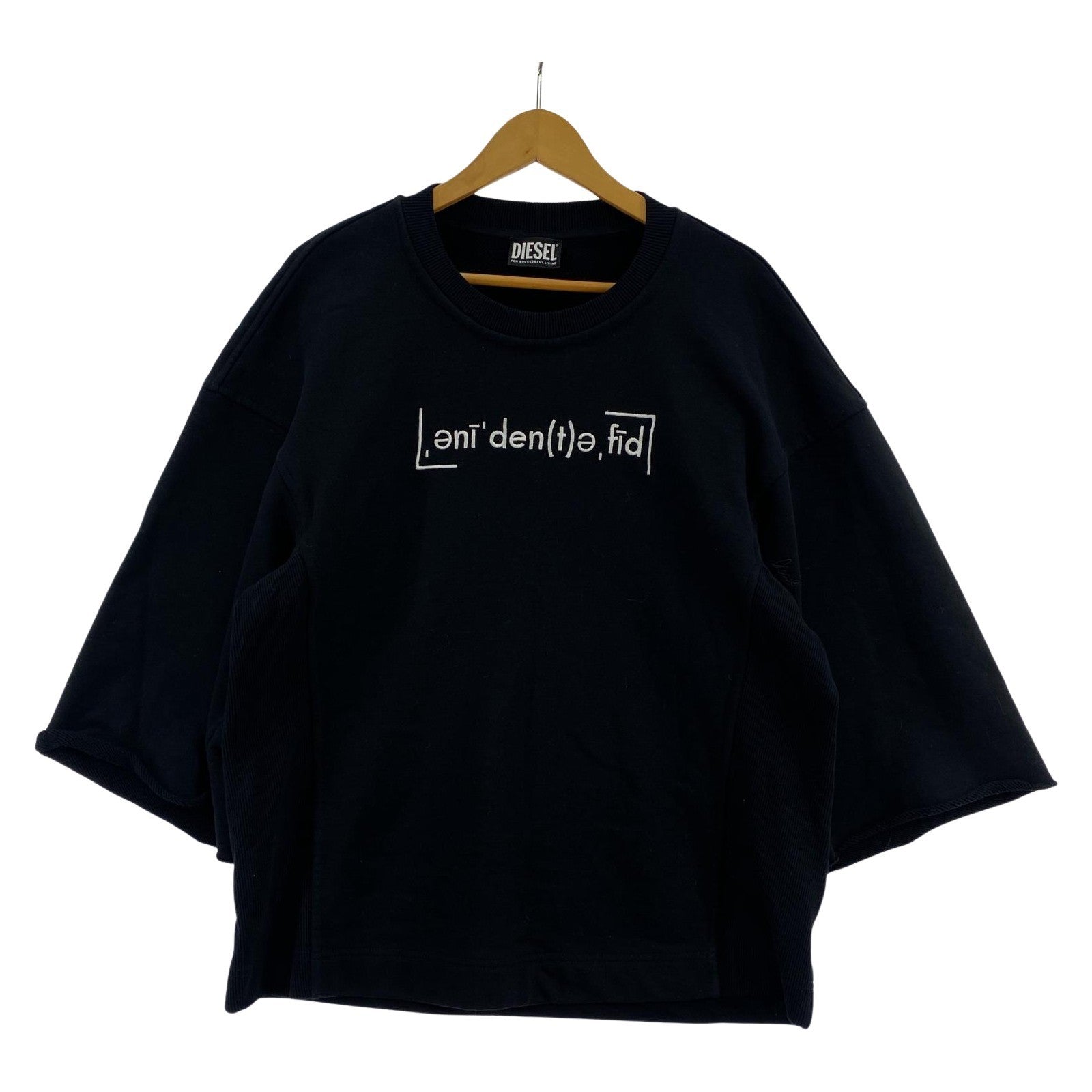 その他トップス DIESEL 七分袖スウェット ブラック ブラック