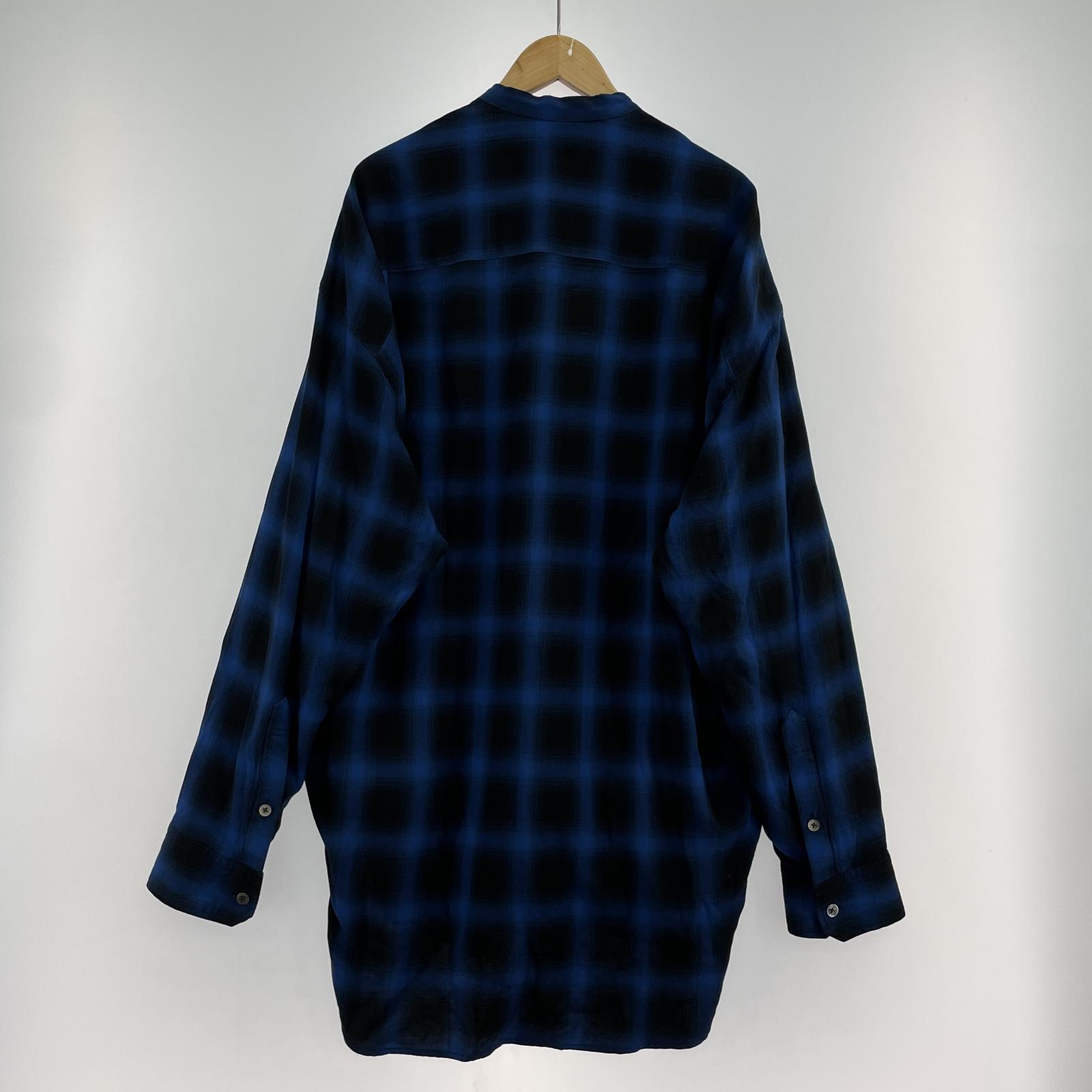 長袖シャツ MIHARA YASUHIRO Reversible Long Sleeve Shirt 青 44 J13SH187 ブルー