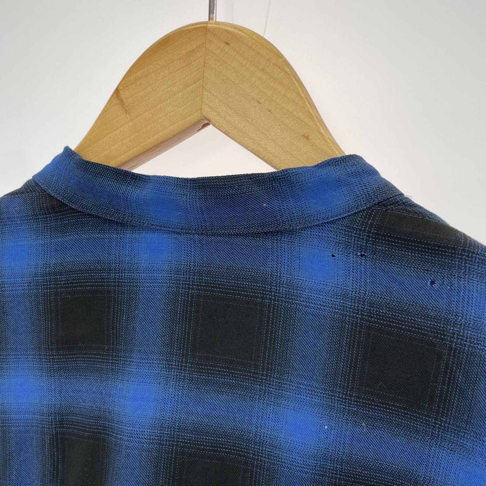 長袖シャツ MIHARA YASUHIRO Reversible Long Sleeve Shirt 青 44 J13SH187 ブルー