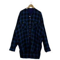 長袖シャツ MIHARA YASUHIRO Reversible Long Sleeve Shirt 青 44 J13SH187 ブルー