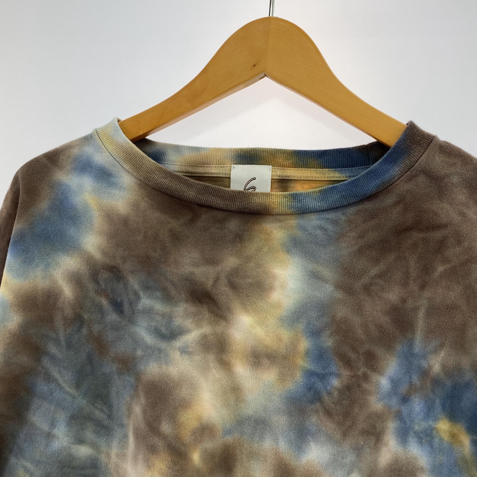 その他トップス 6 ROKU DOUBLE SLIT TIE DYE MOTIF PULLOVER マルチカラー