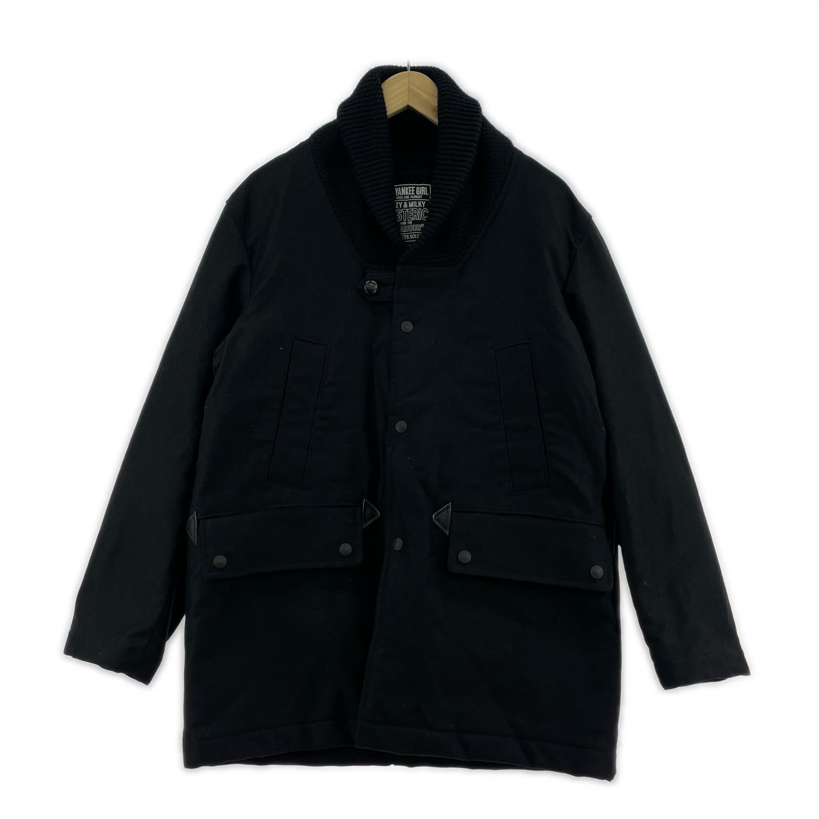 その他アウター HYSTERIC GLAMOUR ドンキーコートブルゾン(M)黒 M ブラック
