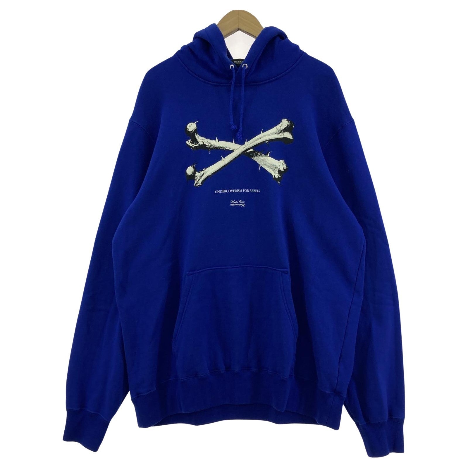 その他トップス UNDERCOVER 21AW Cross thorn bone hoodie クロスボーン 5 UC2A4894-4 5 ブルー