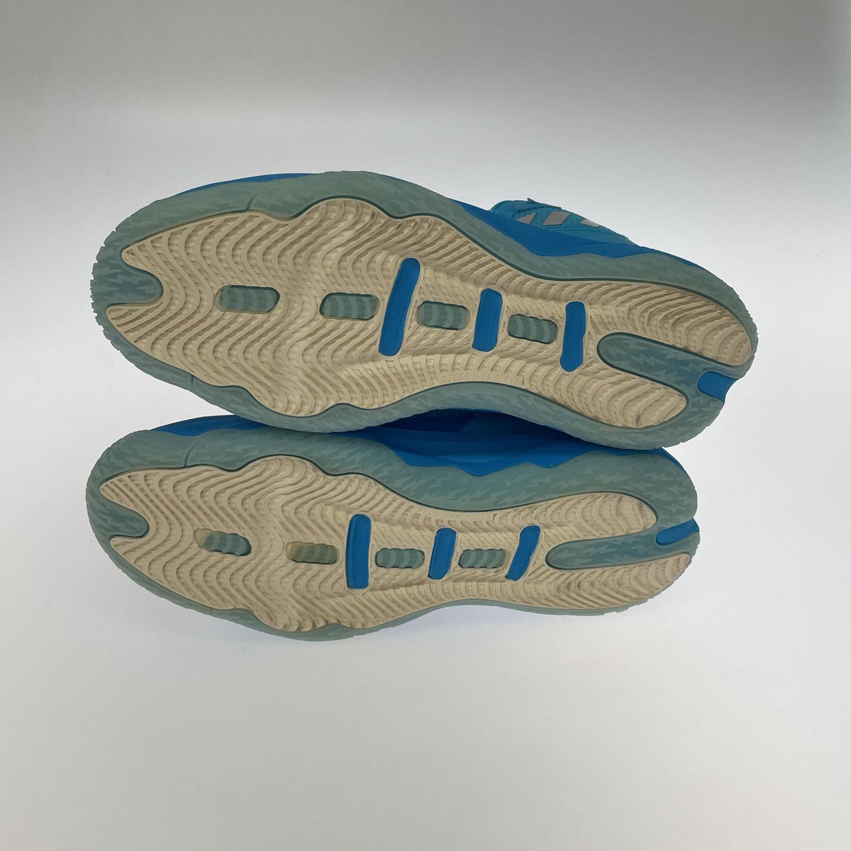 スニーカー adidas Dame 8 Signal Cyan/Silver Metallic/Shock Cyan ブルー
