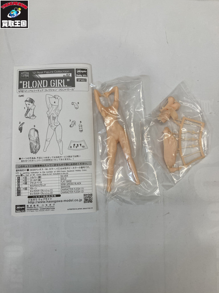 ハセガワ 1/12 ブロンドガール レジンキット プラモデルその他