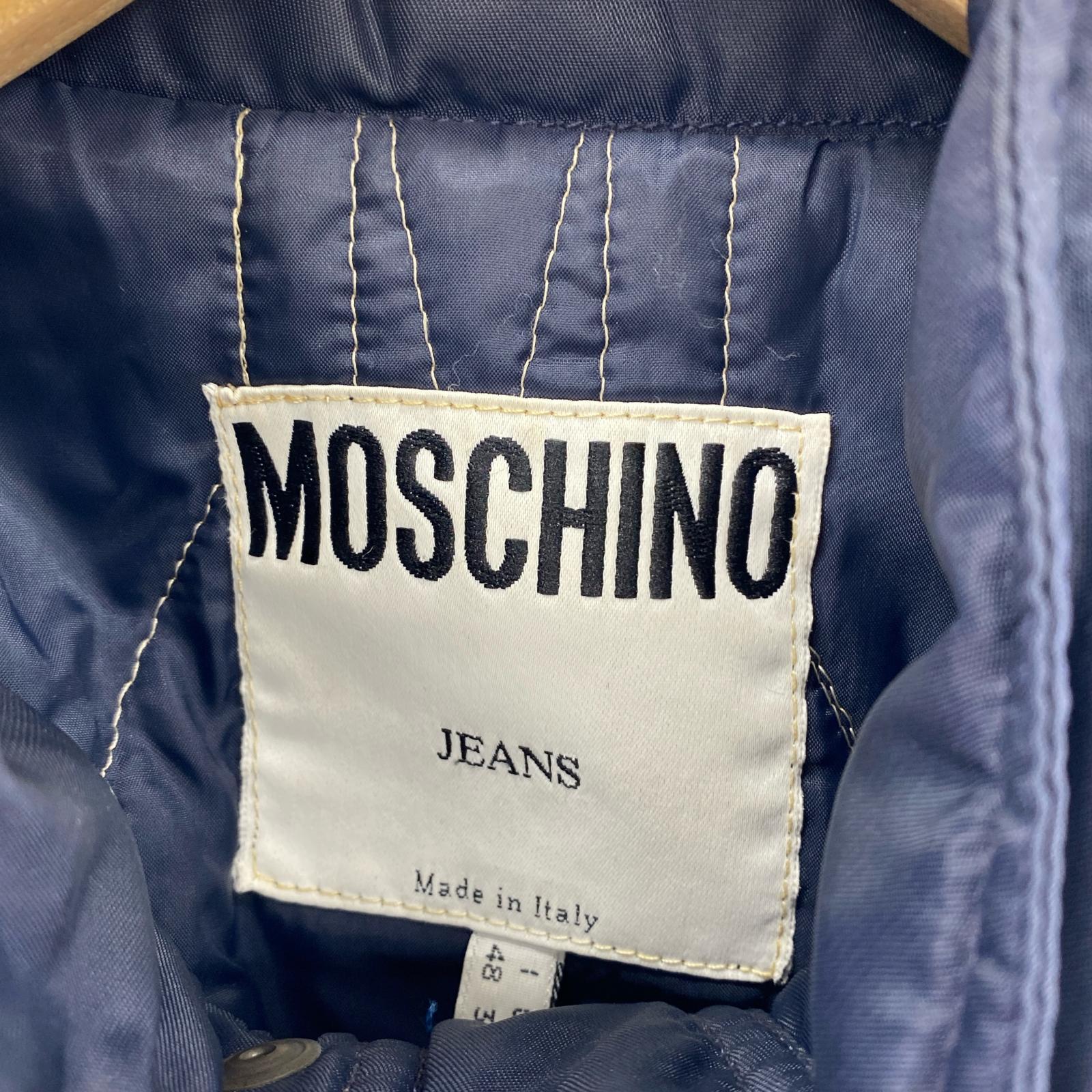 その他アウター MOSCHINO JEANS 中綿コート 紺 48 ネイビー
