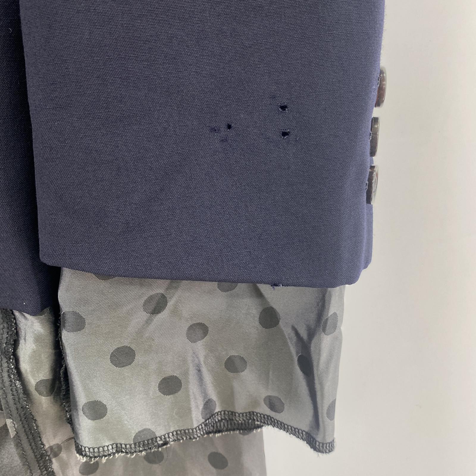 その他アウター CdG HOMME PLUS 14SS 孵化期 ドッキングレイヤードジャケット S 紺 PM-J006 S ネイビー