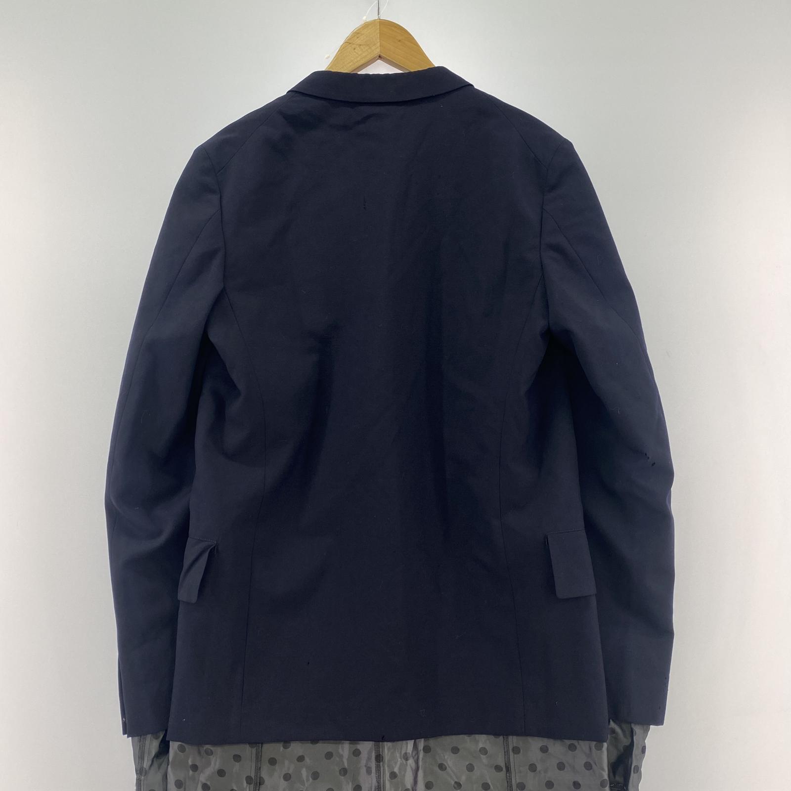 その他アウター CdG HOMME PLUS 14SS 孵化期 ドッキングレイヤードジャケット S 紺 PM-J006 S ネイビー