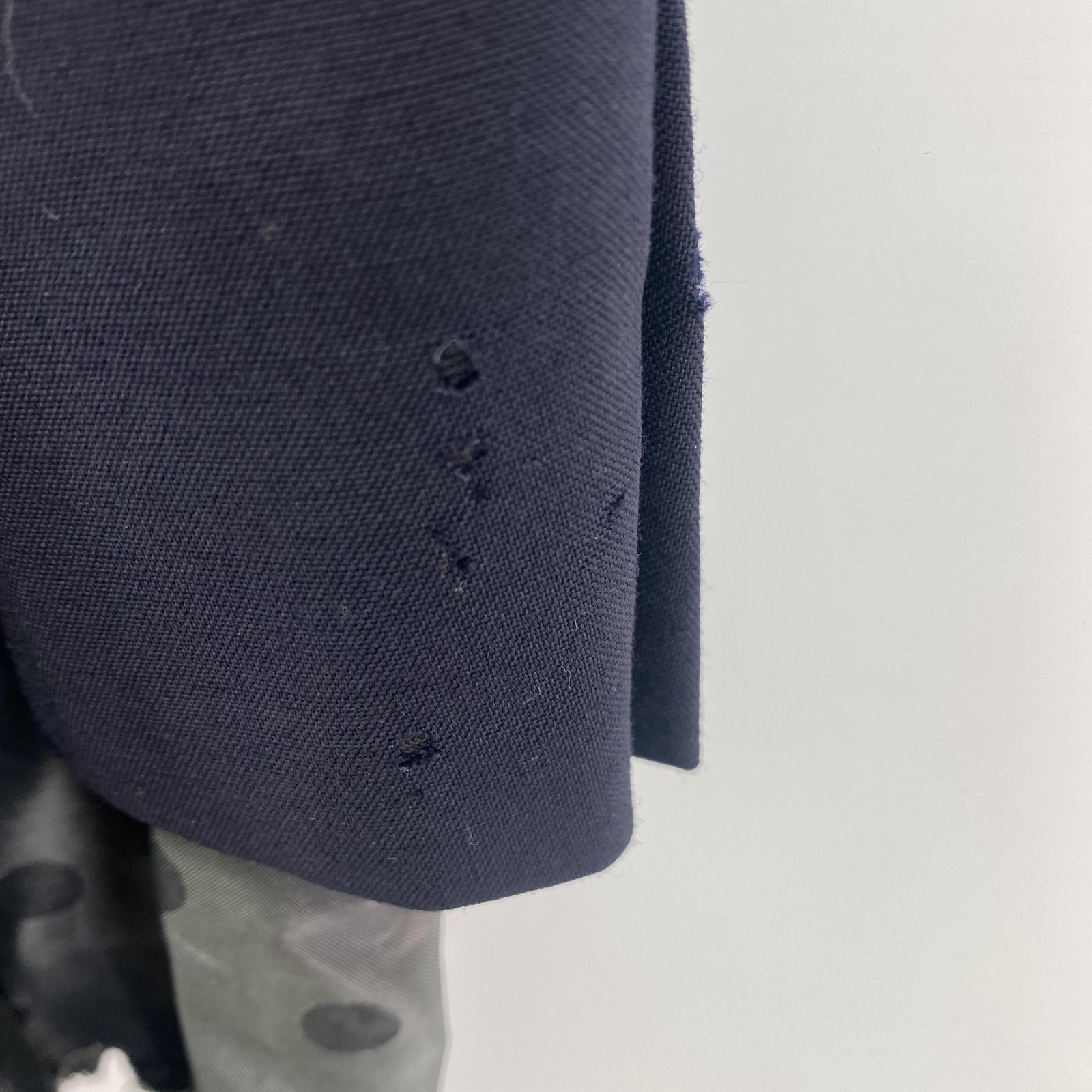 その他アウター CdG HOMME PLUS 14SS 孵化期 ドッキングレイヤードジャケット S 紺 PM-J006 S ネイビー