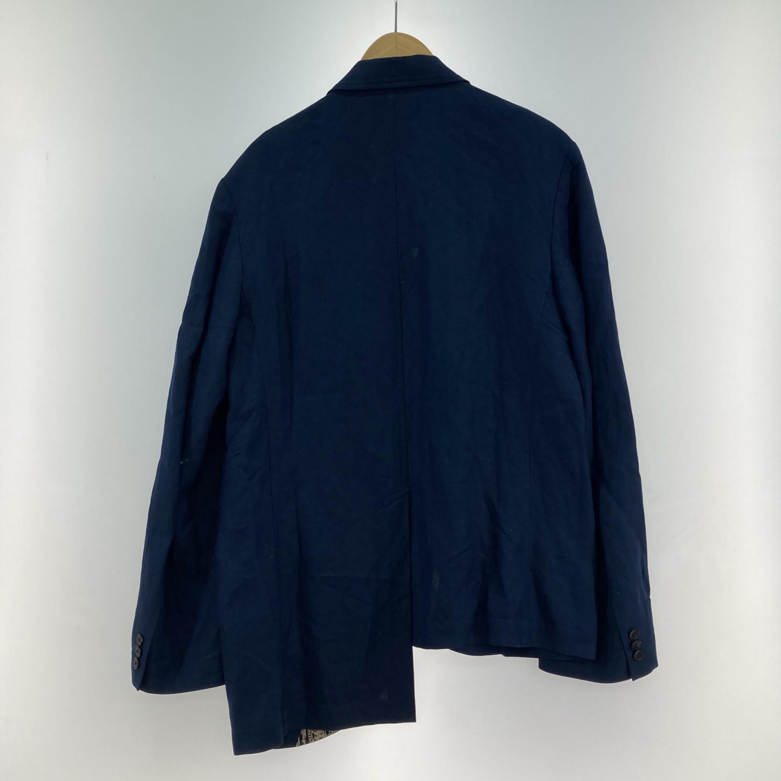 その他アウター S'YTE Yohji Yamamoto リネン/レーヨン ダブルテーラードジャケット ネイビー 3 3 ブルー