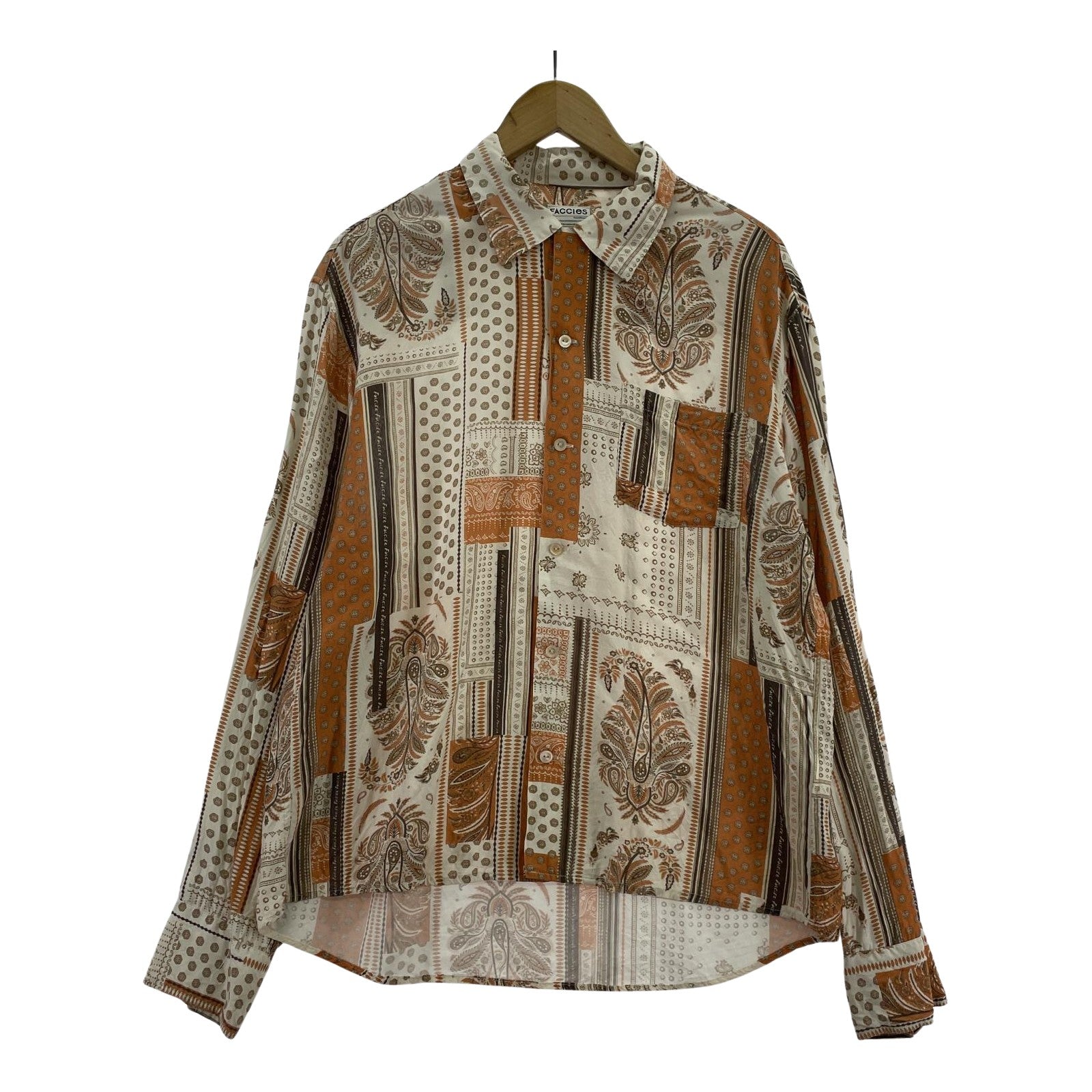 長袖シャツ FACCIES Oriental Paisley Open Shirt(2) 2