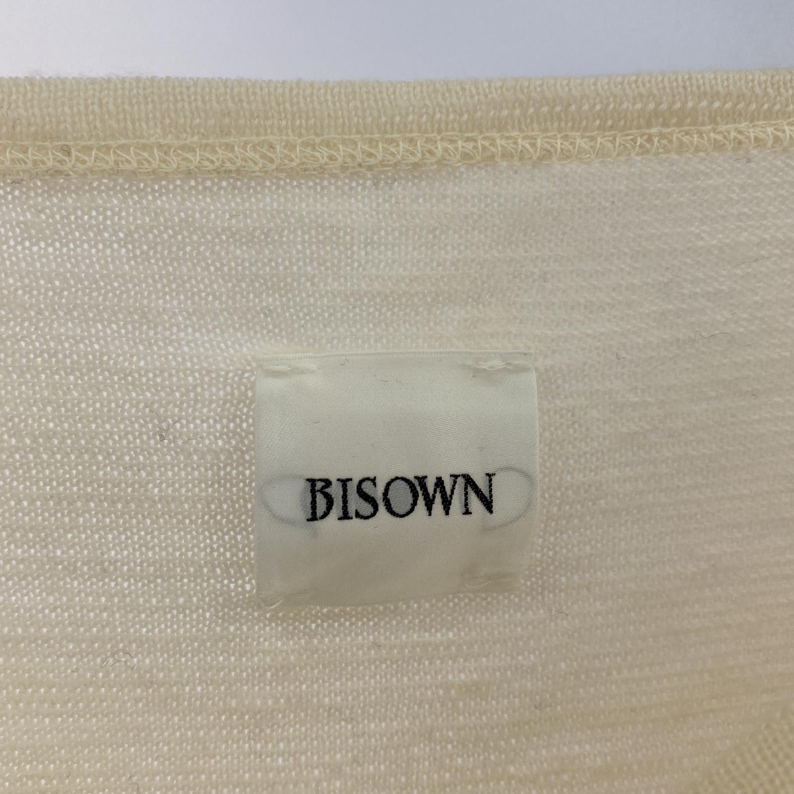 その他トップス BISOWN 24AW WOOL BASQUE TEE ベージュ (4) 4 ベージュ