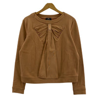 その他トップス ELISABETTA FRANCHI デザインスウェット ベージュ 40 オレンジ