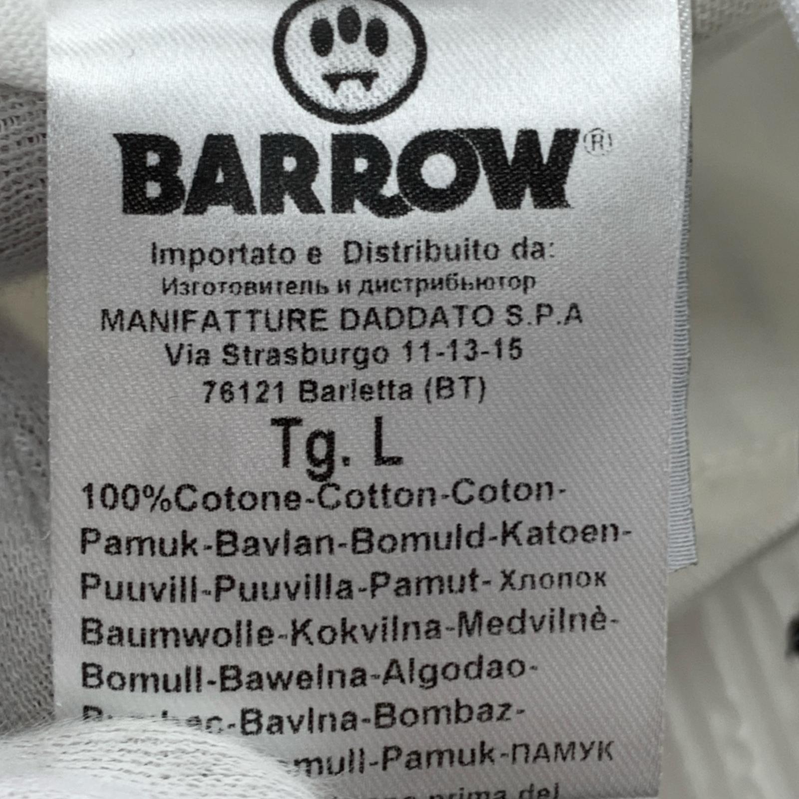 その他トップス BARROW プリントTee L ホワイト