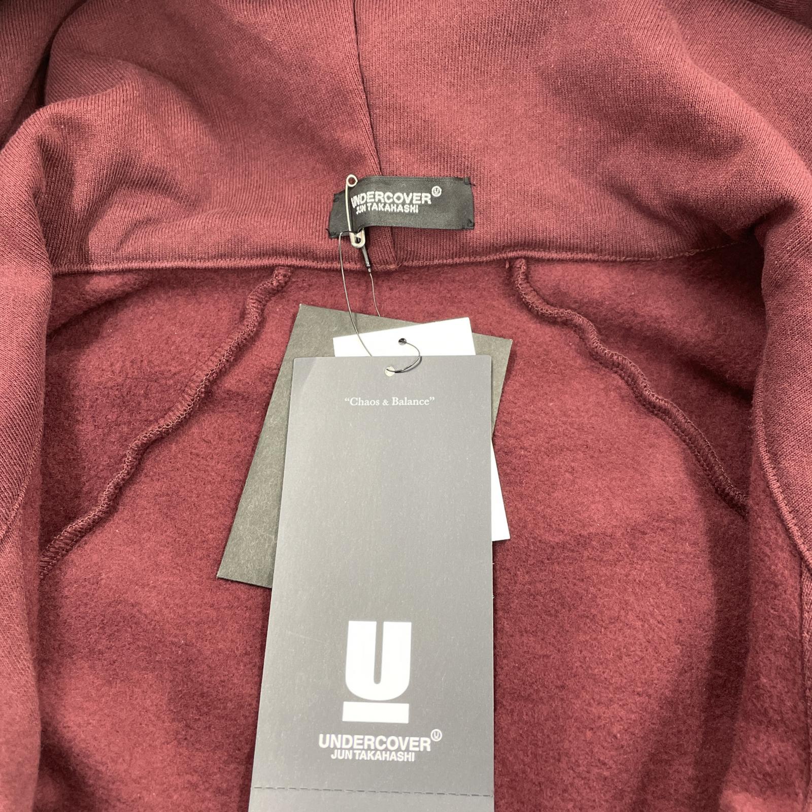 その他アウター UNDERCOVER 20AW FALLEN MAN期 度詰裏毛3Pセットアップ 3/2/F ボルドー 3