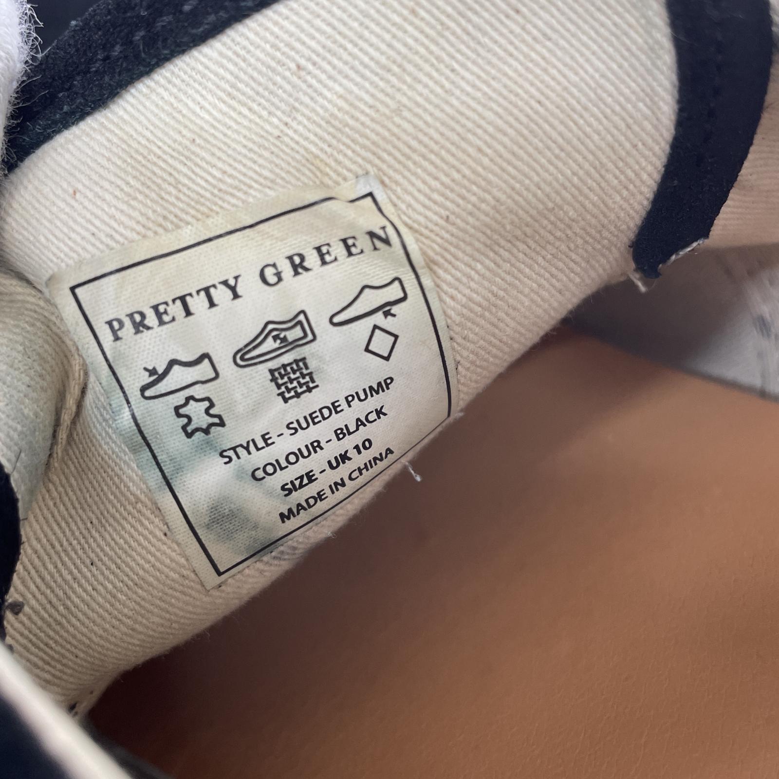 スニーカー Pretty Green スウェードスニーカー/UK10/ブラック