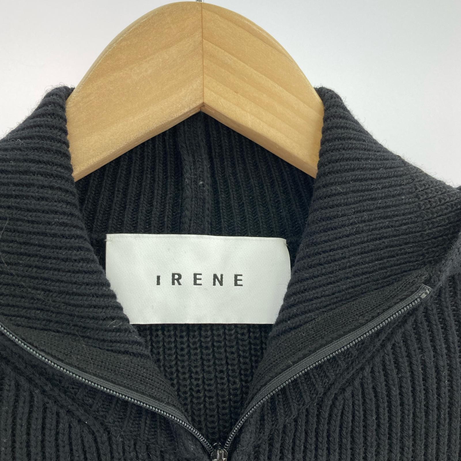 ワンピース IRENE L/S リブニットロングワンピース 36 ブラック 36 ブラック