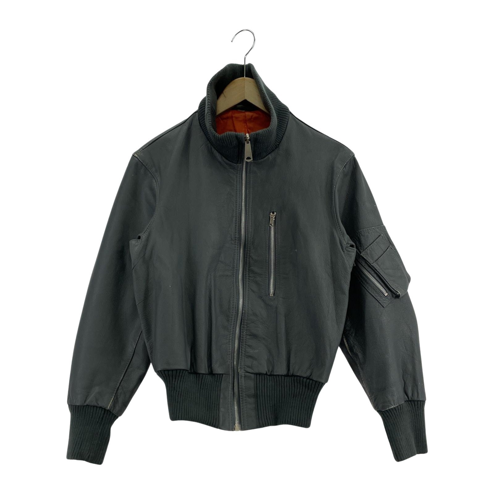 その他アウター PAUSCH ドイツ軍 レザージャケット GRY グレー