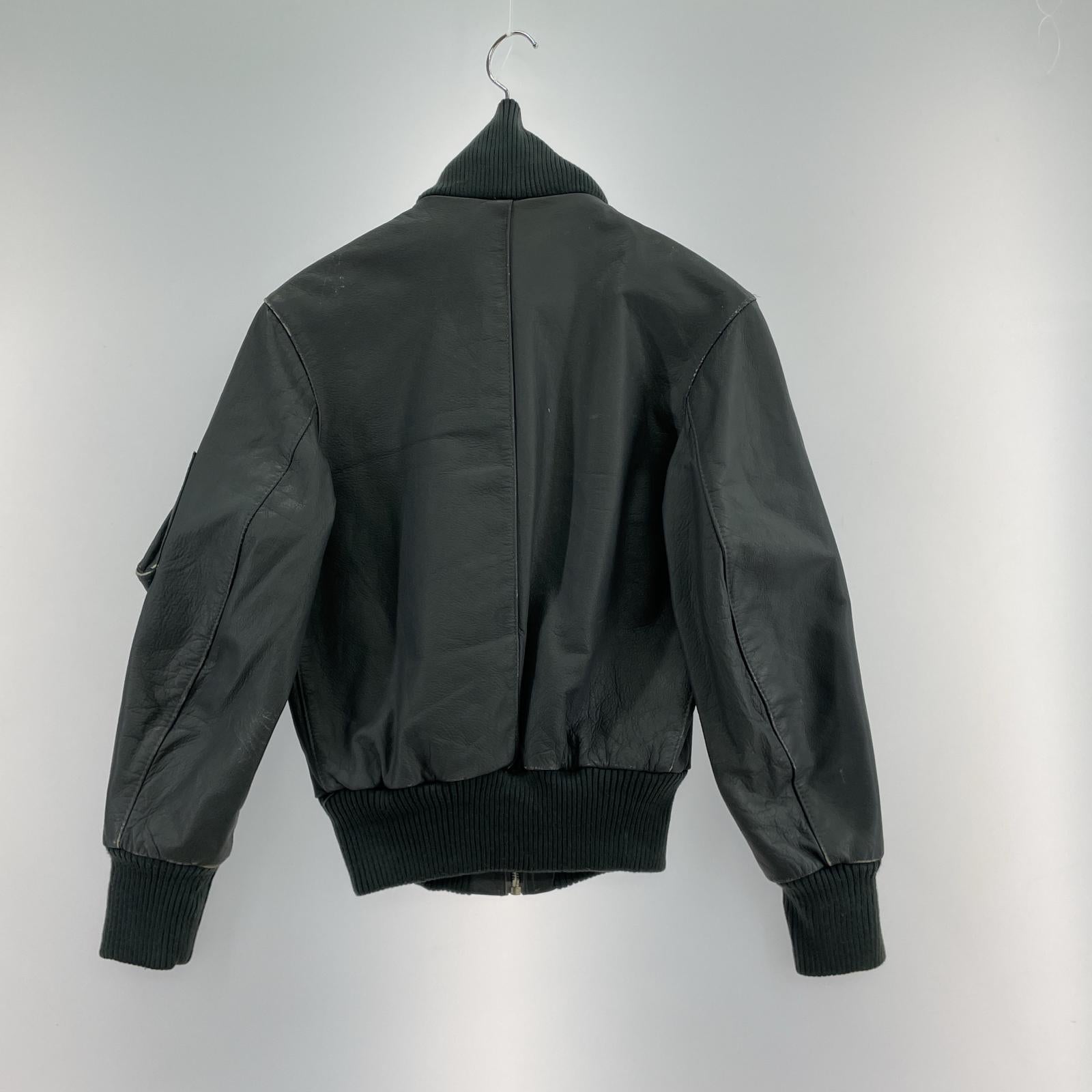 その他アウター PAUSCH ドイツ軍 レザージャケット GRY グレー