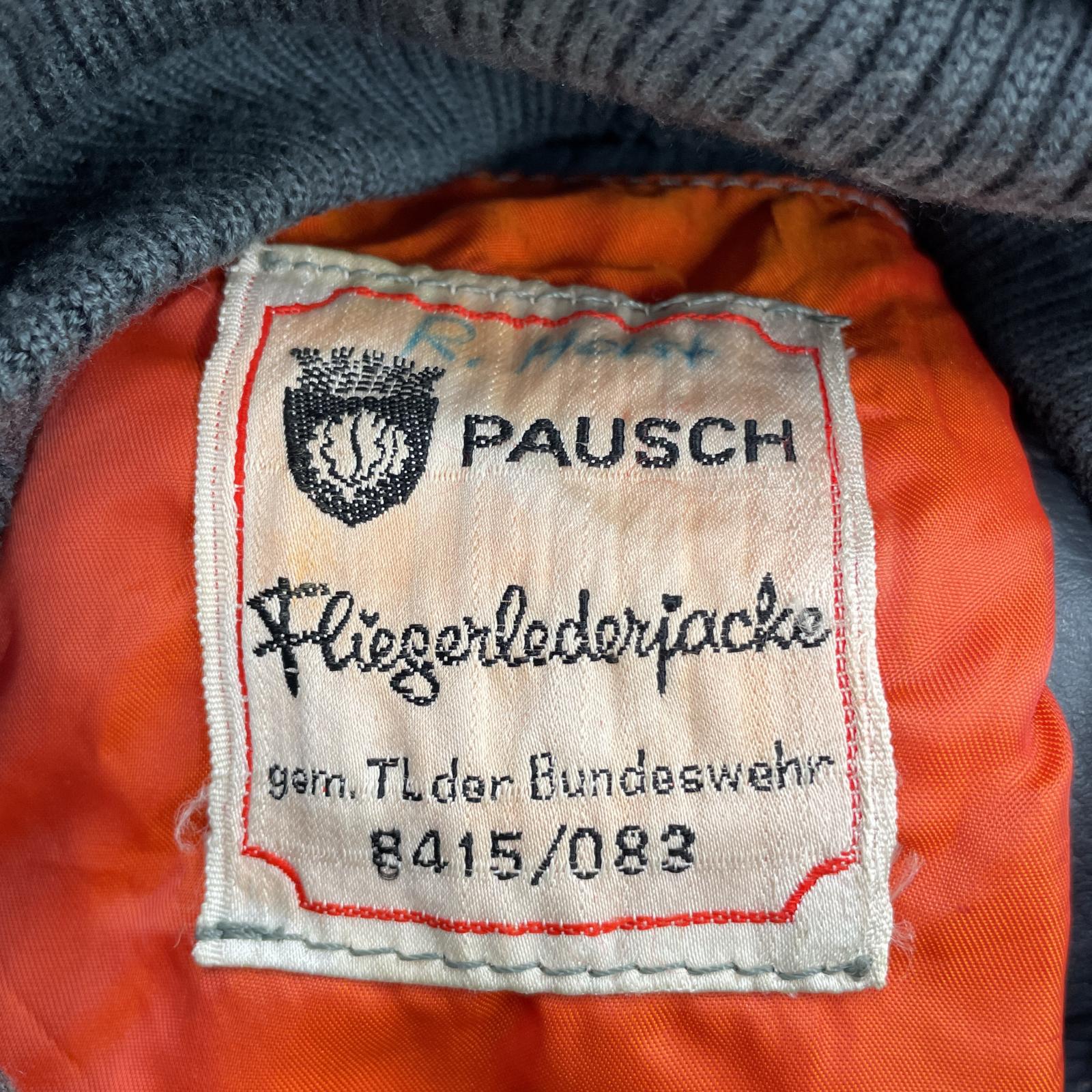 その他アウター PAUSCH ドイツ軍 レザージャケット GRY グレー