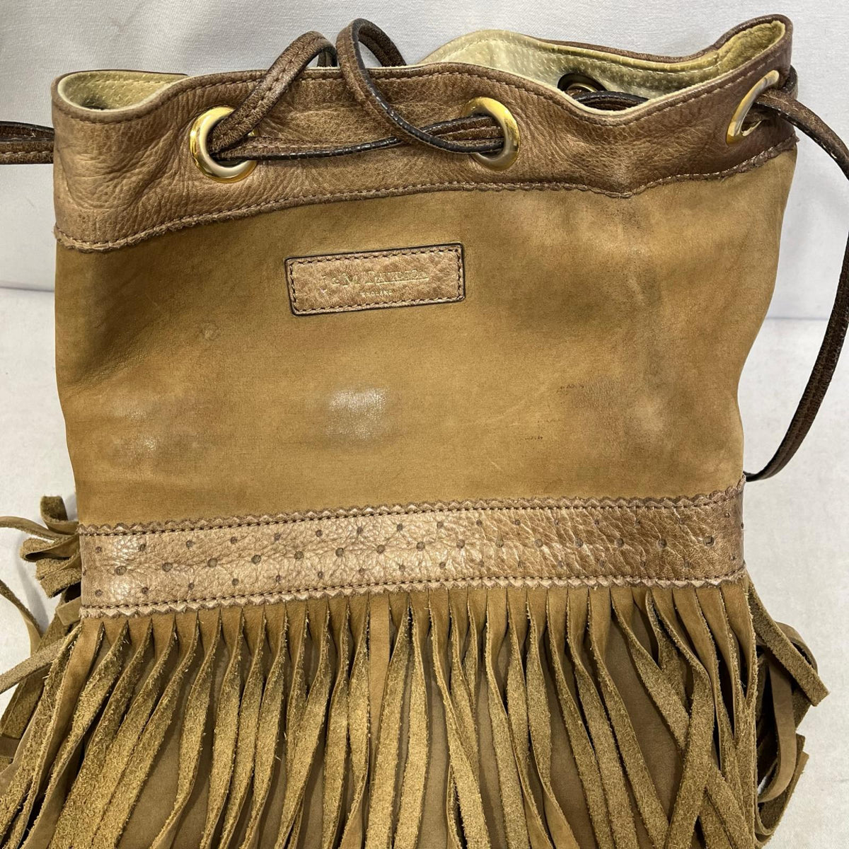 その他バッグ J&M Davidson フリンジバッグ ブラウン