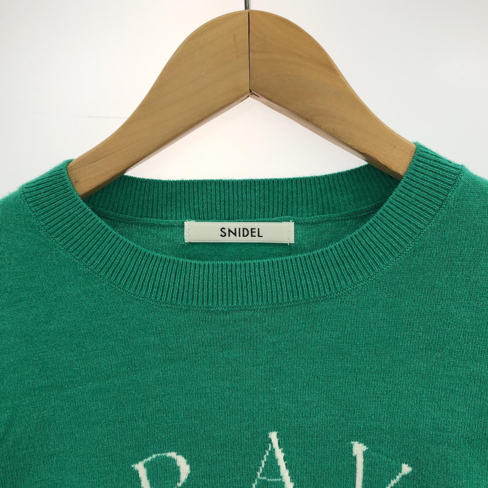 その他トップス snidel 23AW Sustainable ジャガードニット グリーン グリーン