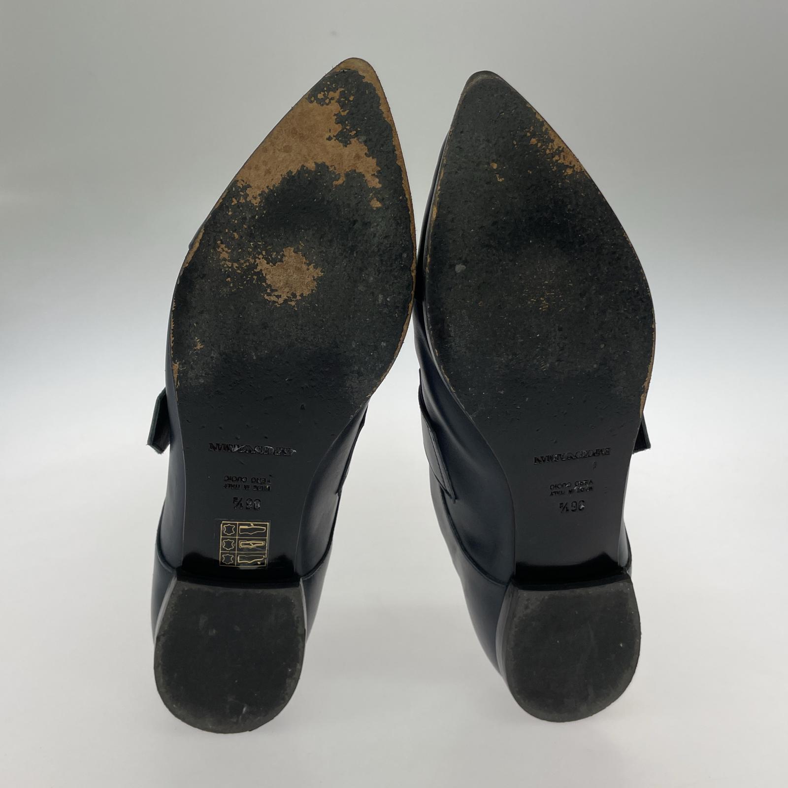その他靴 EMPORIO ARMANI レザーシューズ 36 1/2 ブラック