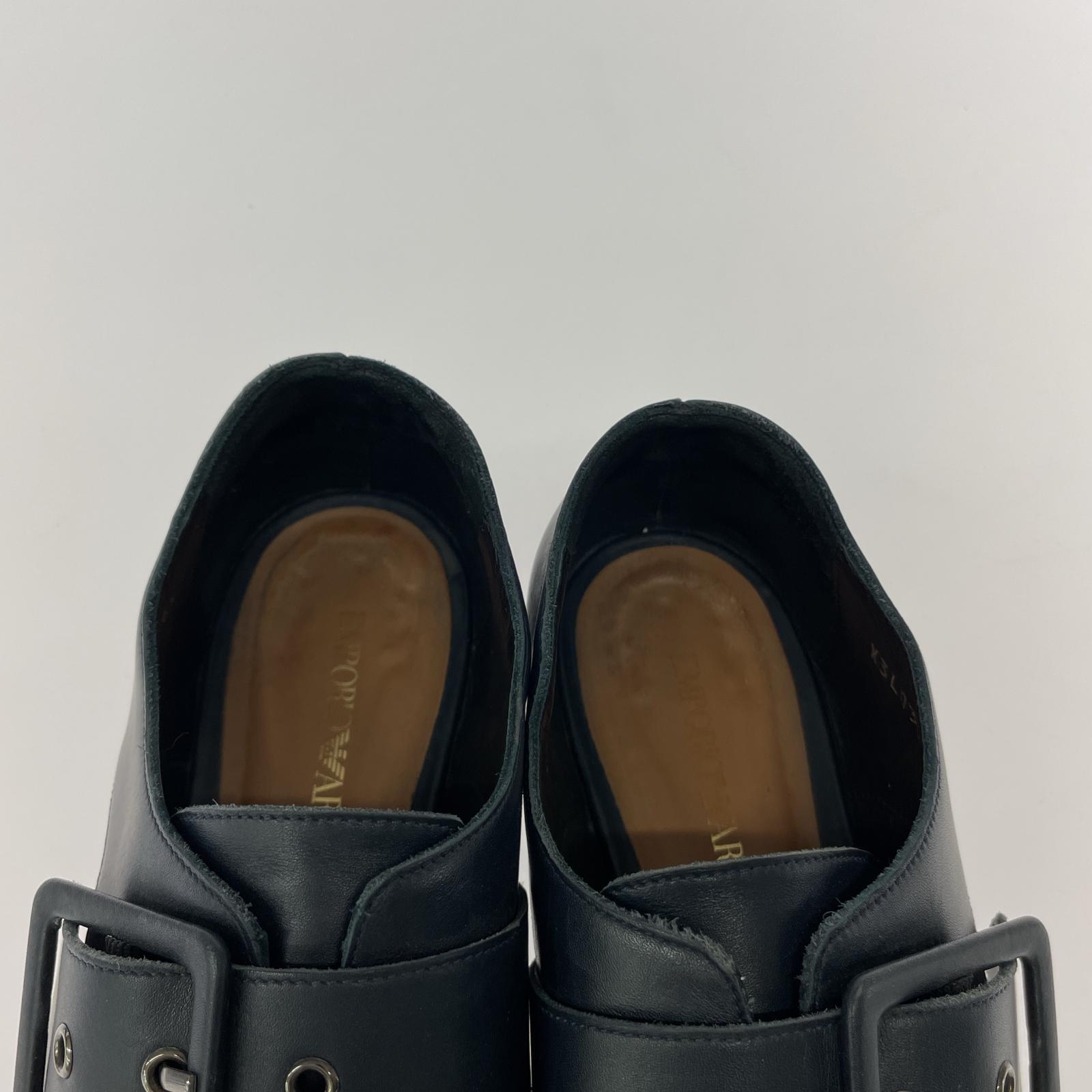 その他靴 EMPORIO ARMANI レザーシューズ 36 1/2 ブラック
