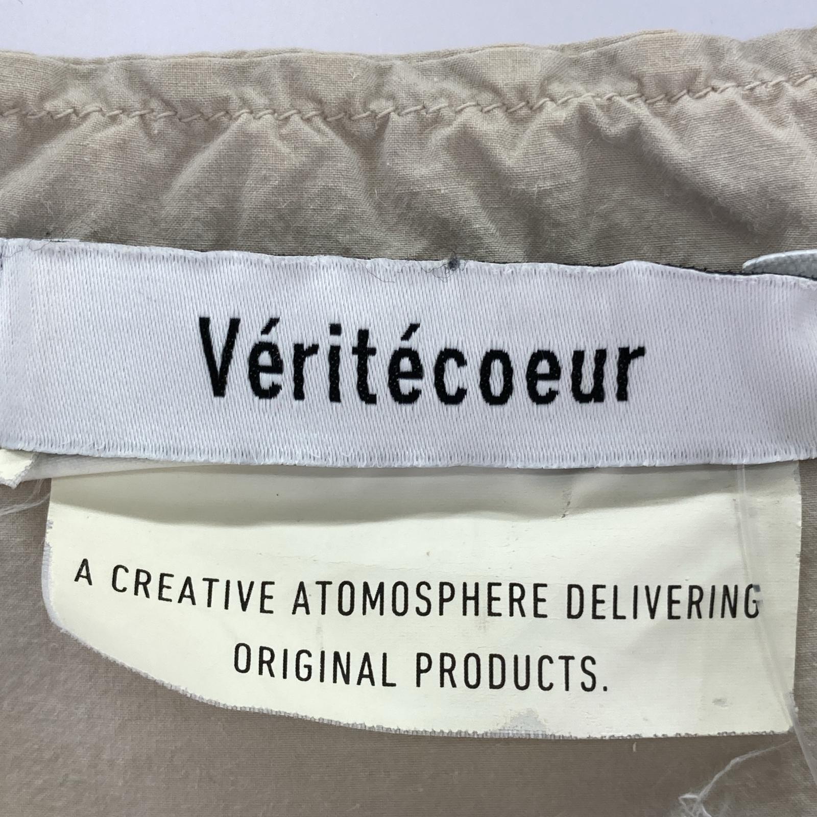 ワンピース Veritecoeur コットンリネンワンピース/ベージュ ベージュ