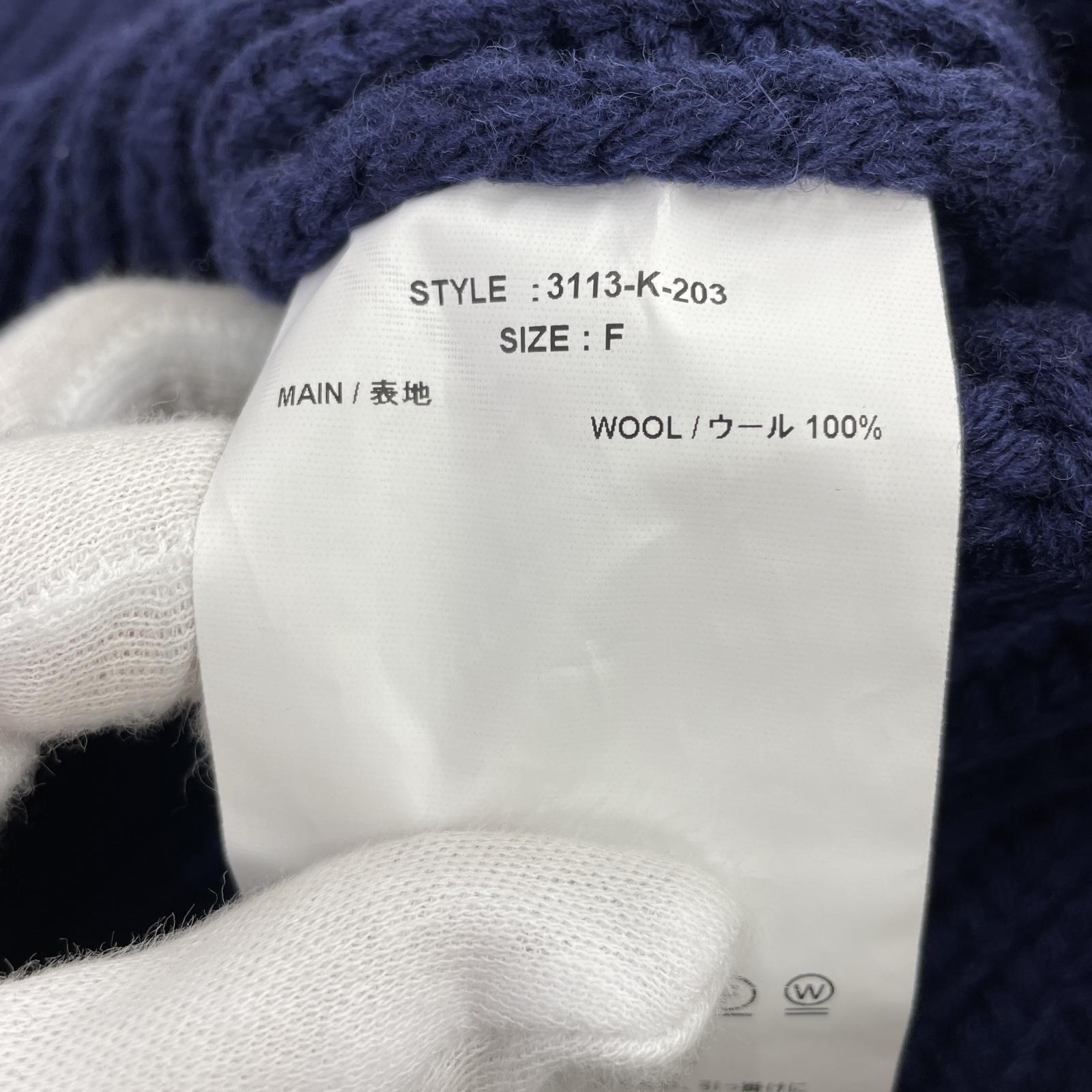 その他トップス KOZABURO タートルネックニット ネイビー フリー ネイビー