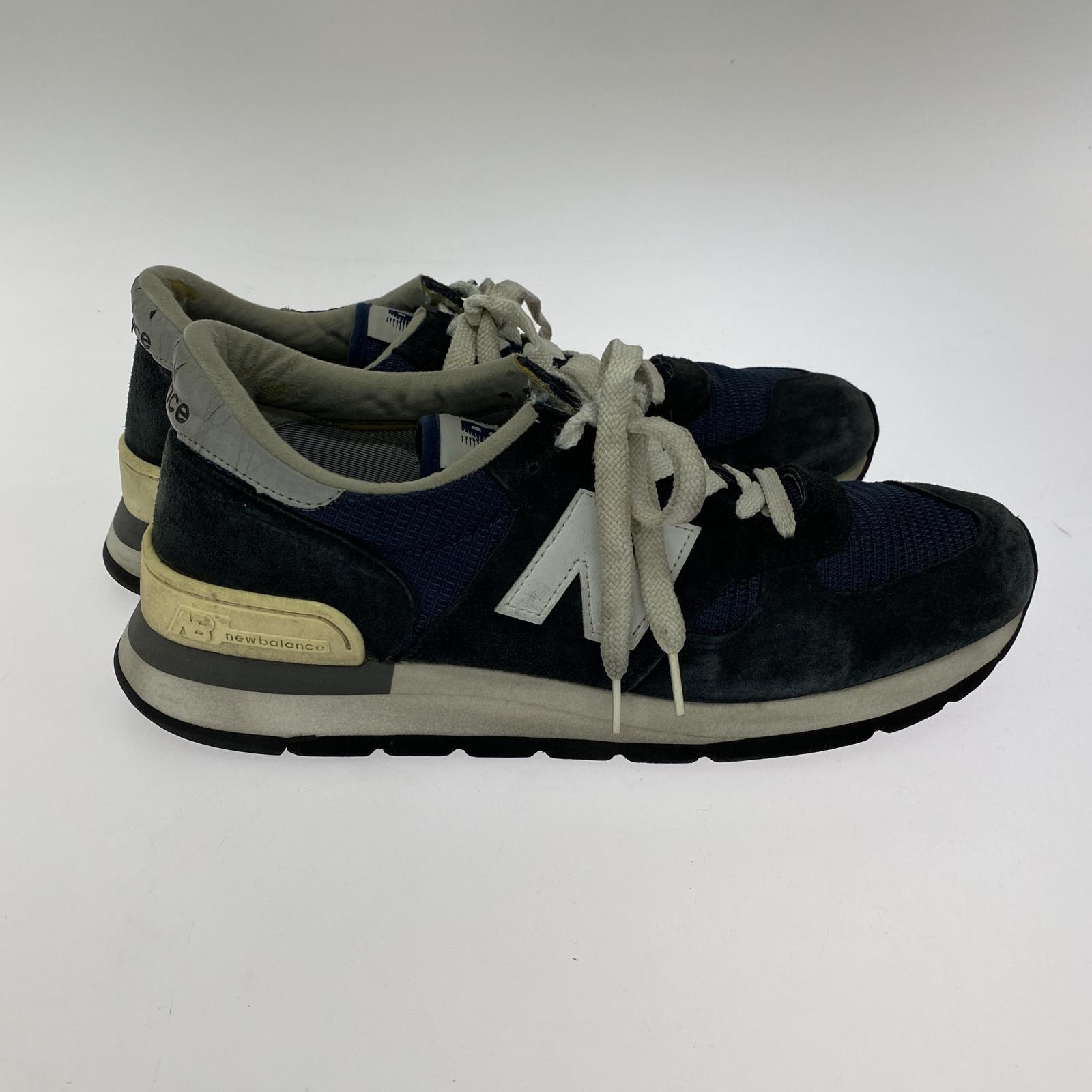 スニーカー NEW BALANCE M990N USA製 BOSTON MASS スニーカー 28cm (US10 UK9 1/2 EU46) ネイビー