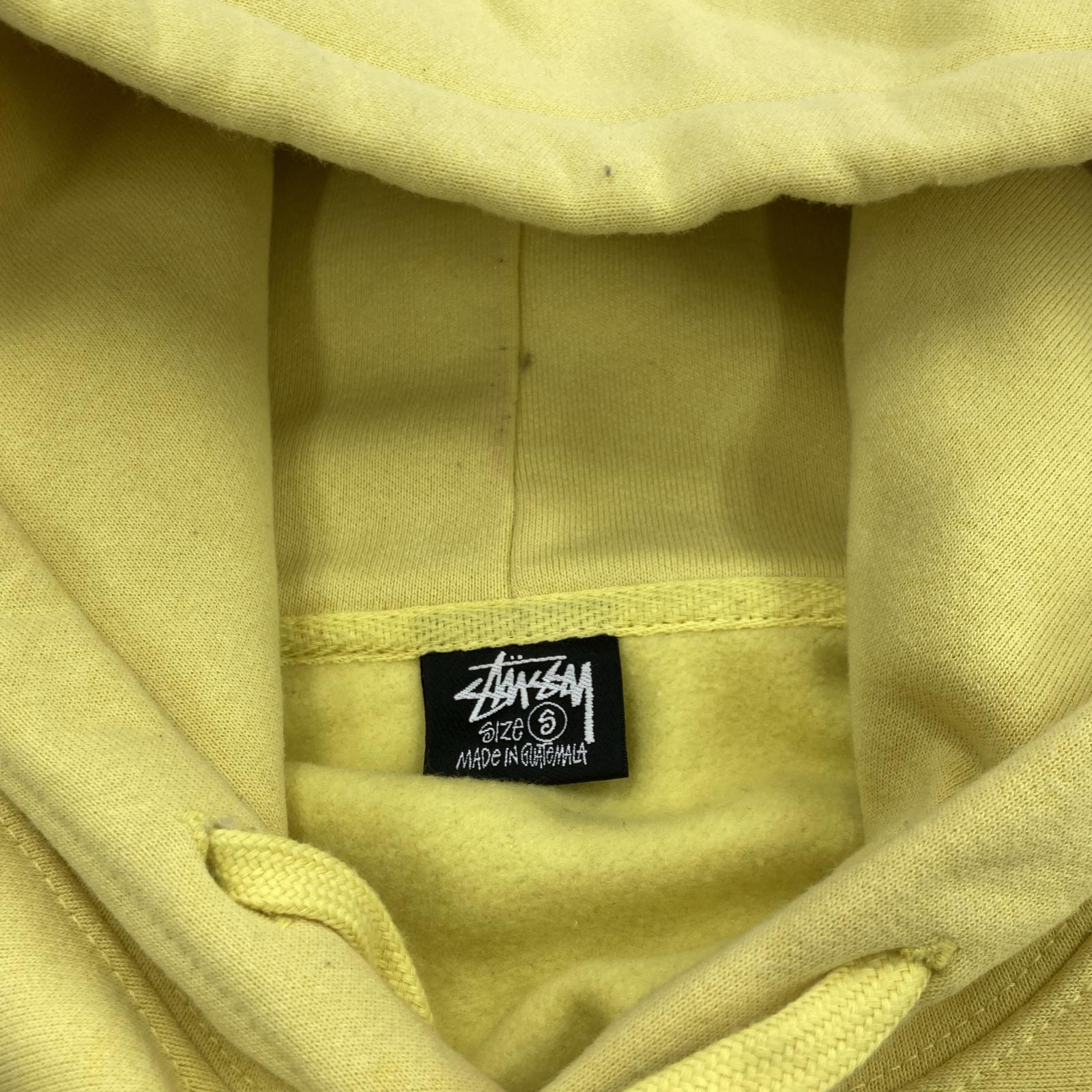 その他トップス STUSSY 刺繍 POパーカー S イエロー S イエロー